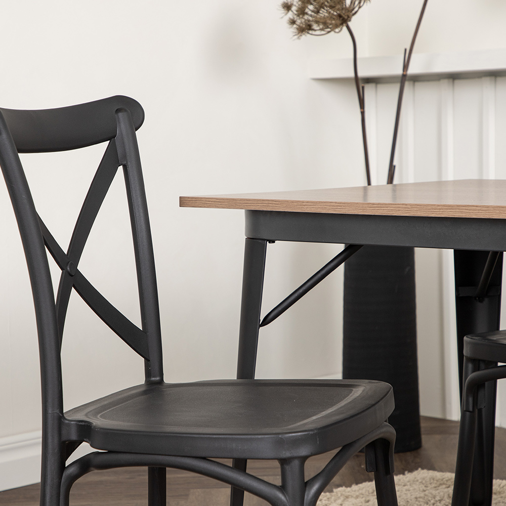Spisegruppe Venture Home Tempe med 4 Crosett Stoler