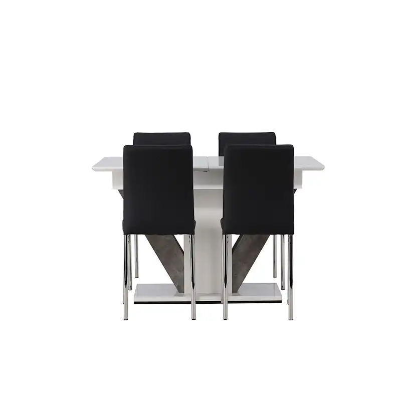 Spisegruppe Venture Home Disa med 4 Lily Stoler