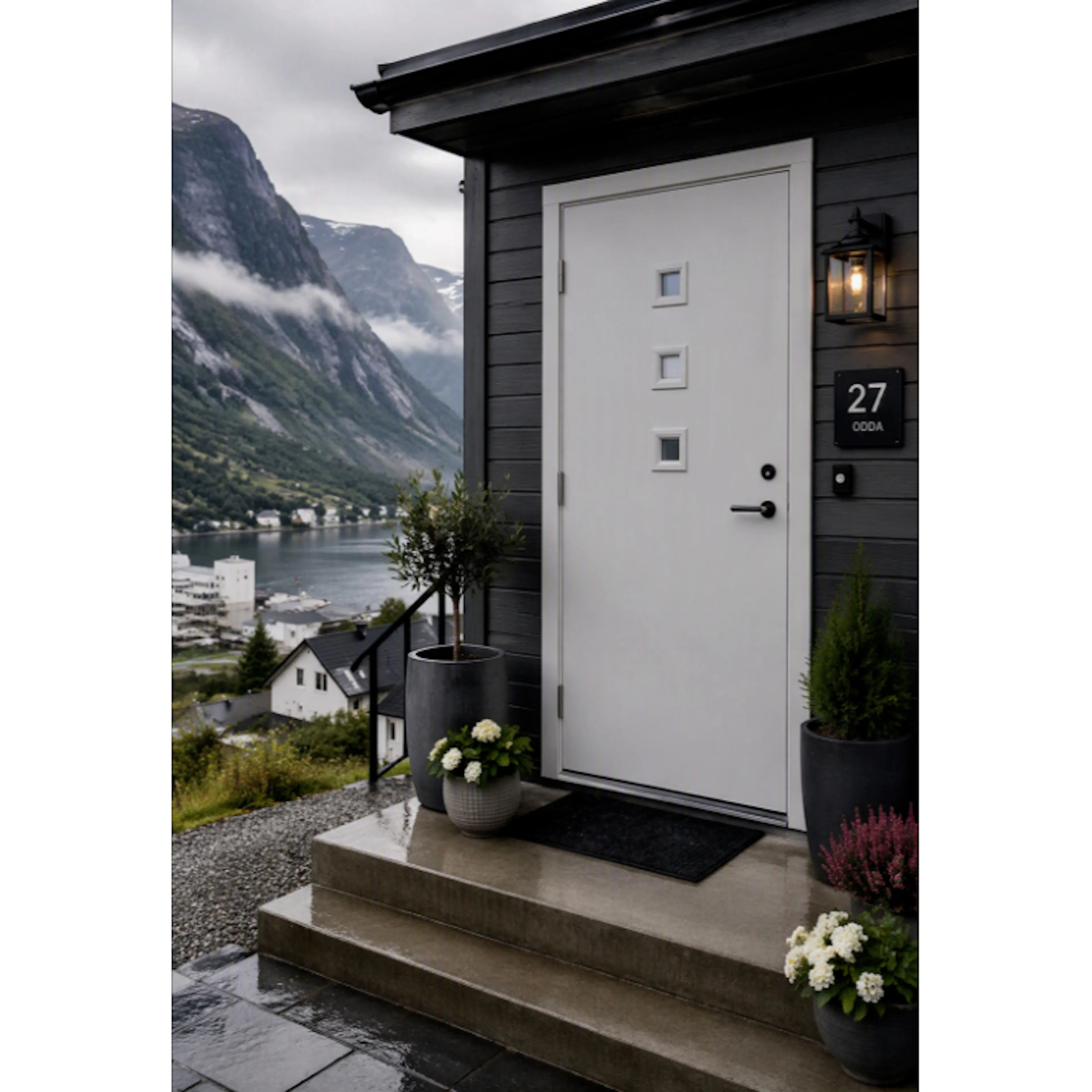 Ytterdør Fjorddøren Odda Klarglass