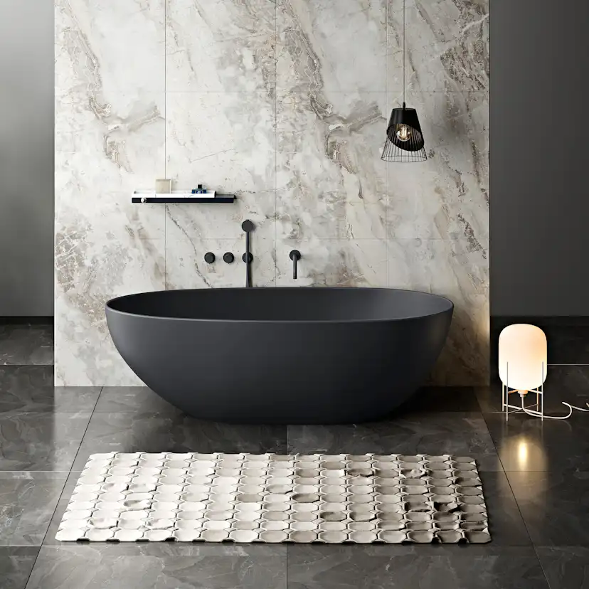 Badekar Bathlife Klok Svart