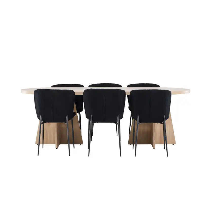 Spisegruppe Venture Home Bootcut 230 med 6 stk Modesto Stoler