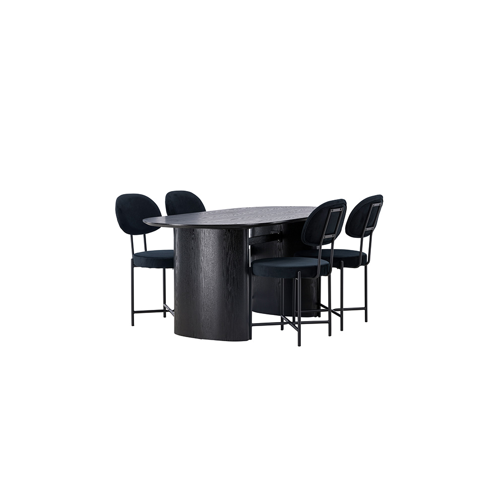 Spisegruppe Venture Home Isolde med 4 stk Stella Stoler