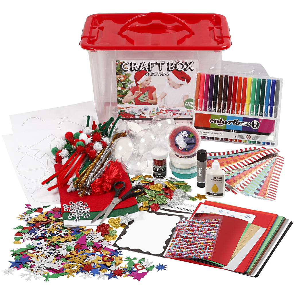 Hobbyboks Creativ Company Jul Ass Farger 1 Stk