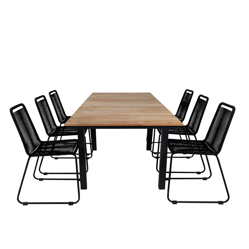 Spisegruppe Venture Home Mendi med 6 Levi Stoler
