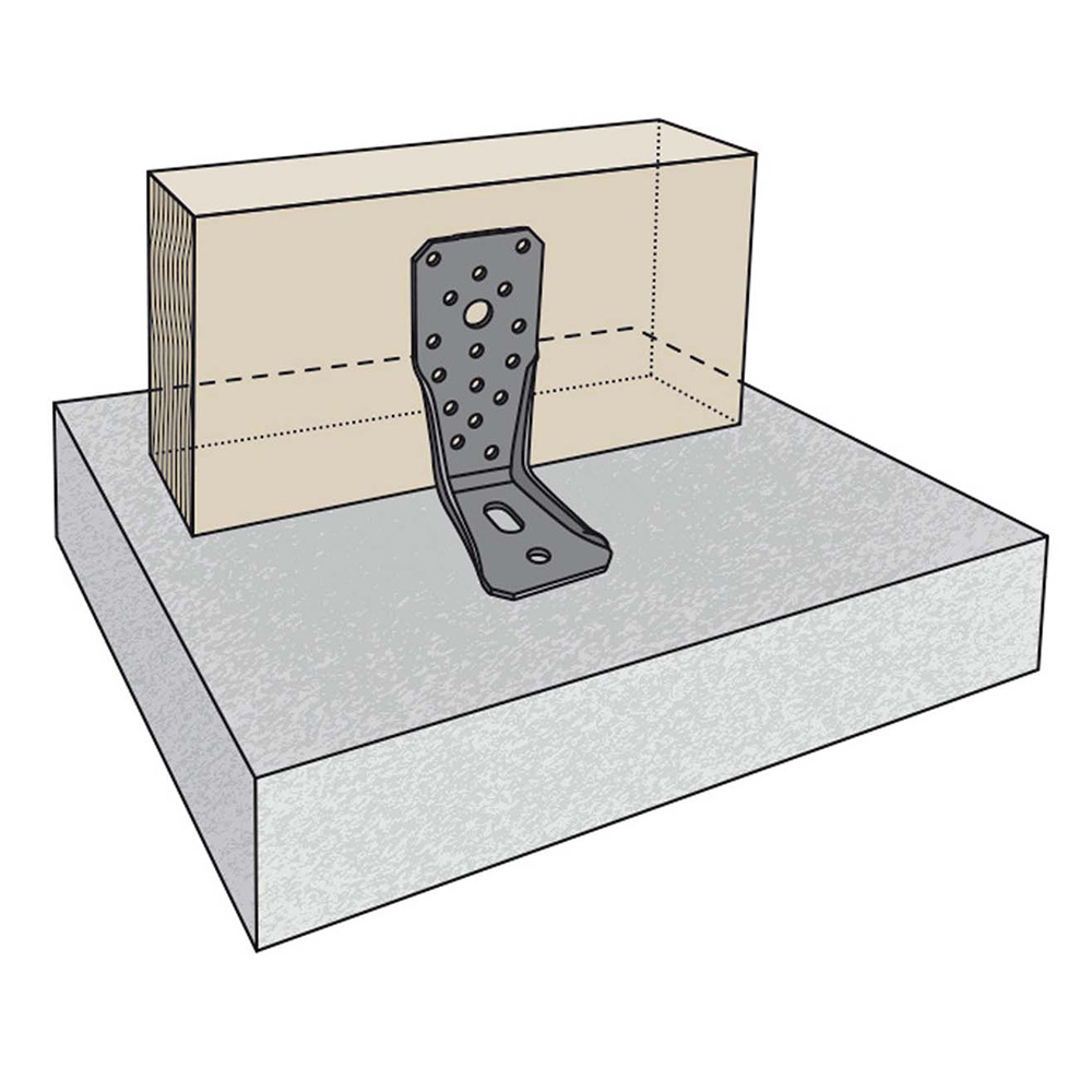 Vinkelbeslag FAST ABNOR 135x90x4,0x65 mm