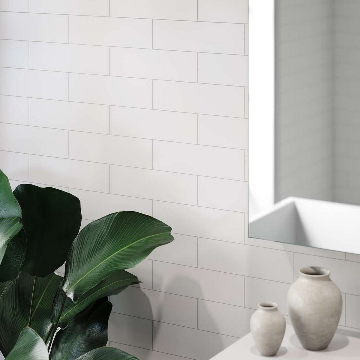 Baderomspanel Fibo 2094-M74 S White