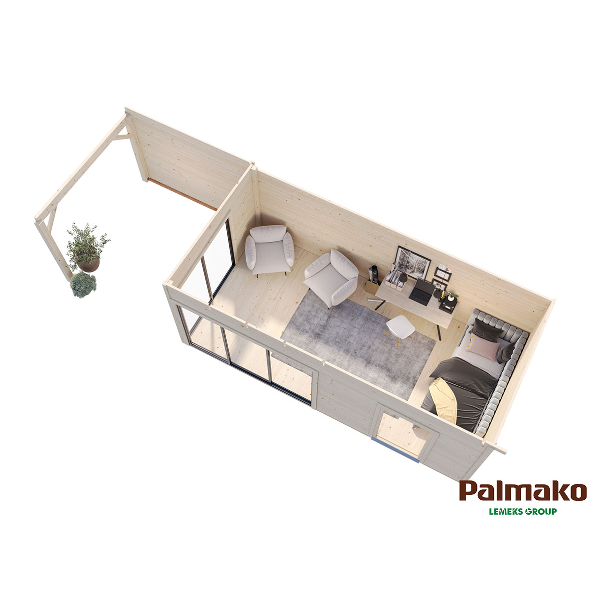 Hagestue Palmako Andrea 17,1 + 8,6 m2