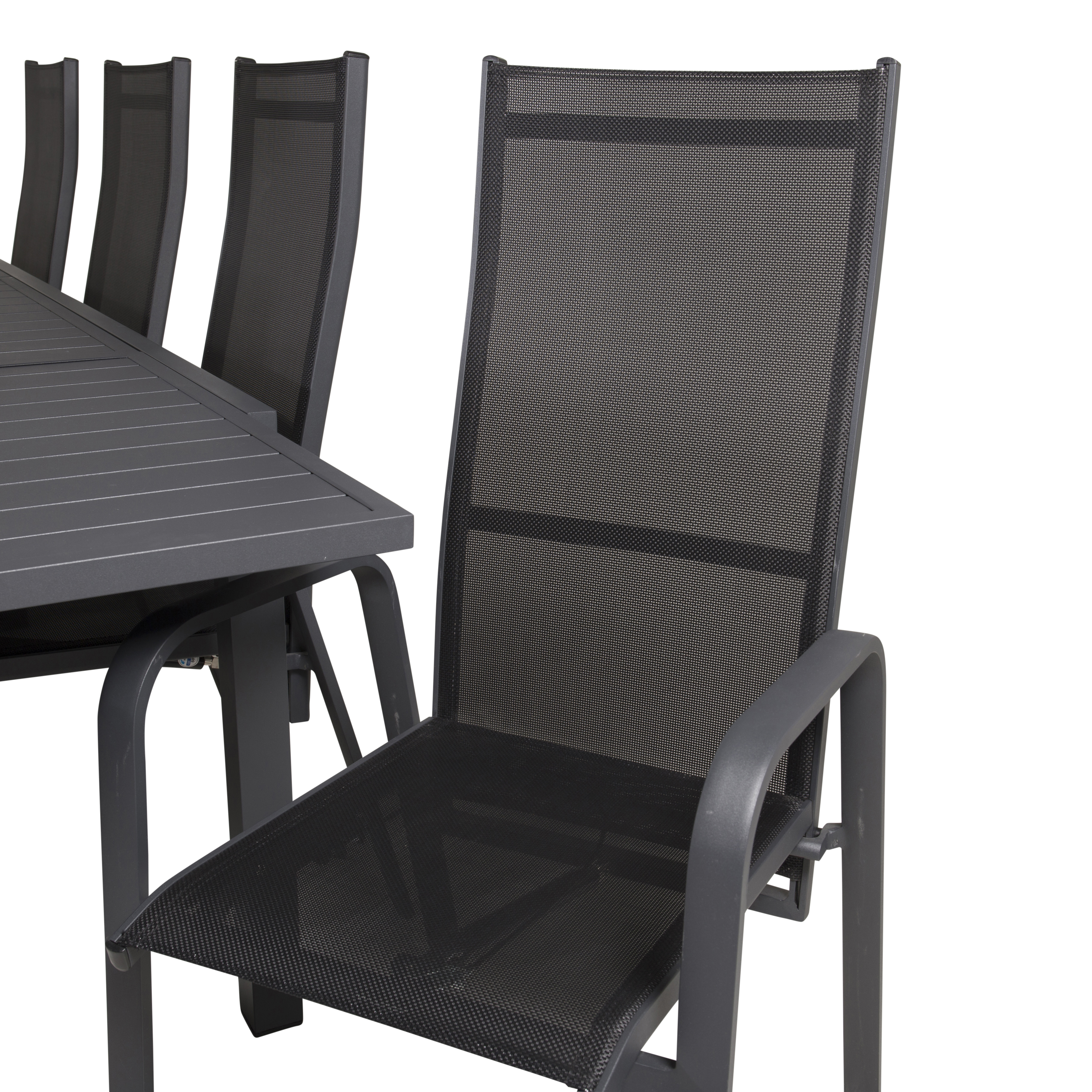 Spisegruppe Venture Home Madrid 160/240 med 8 Copacabana Stoler