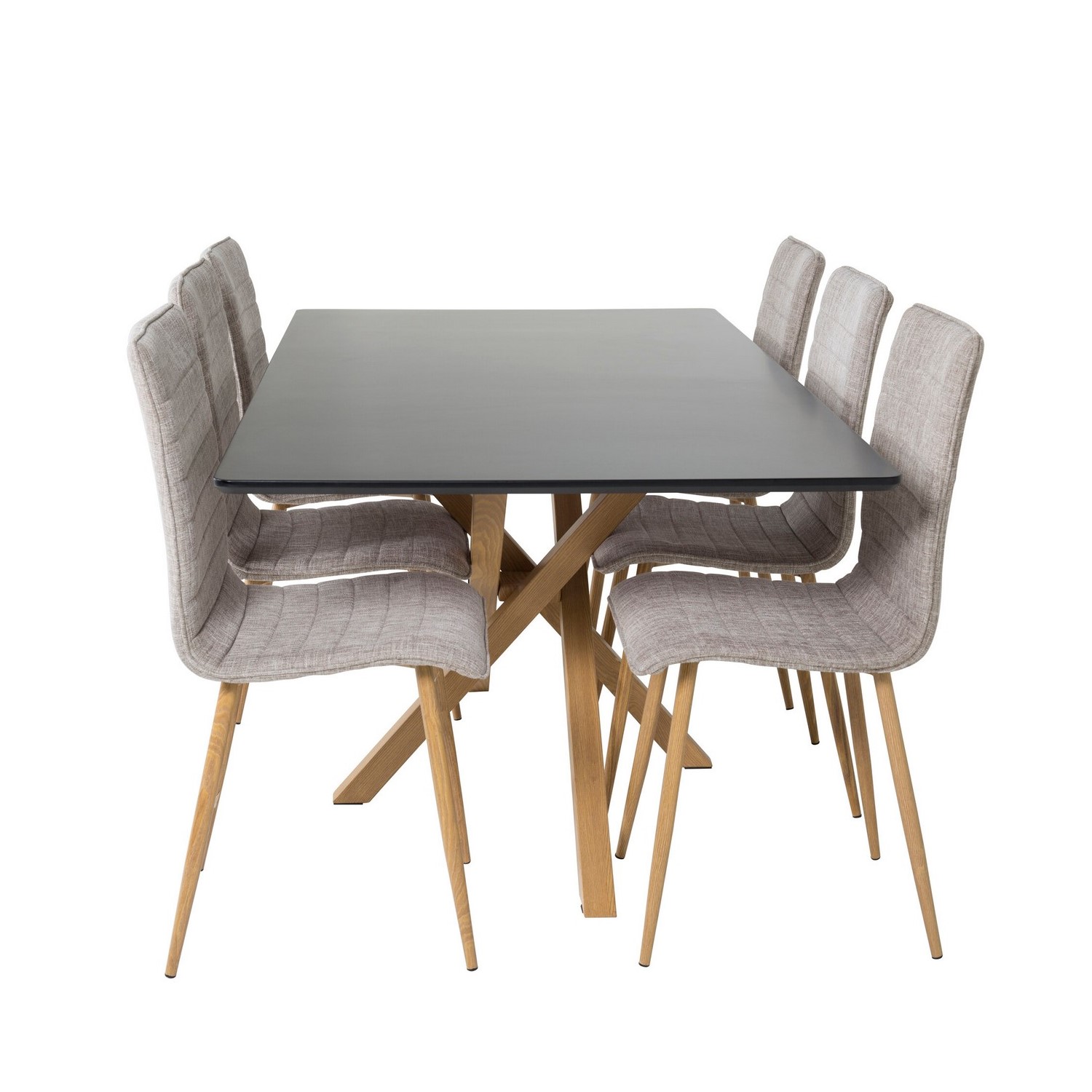 Spisegruppe Venture Home Piazza med 6stk Windu Stoler