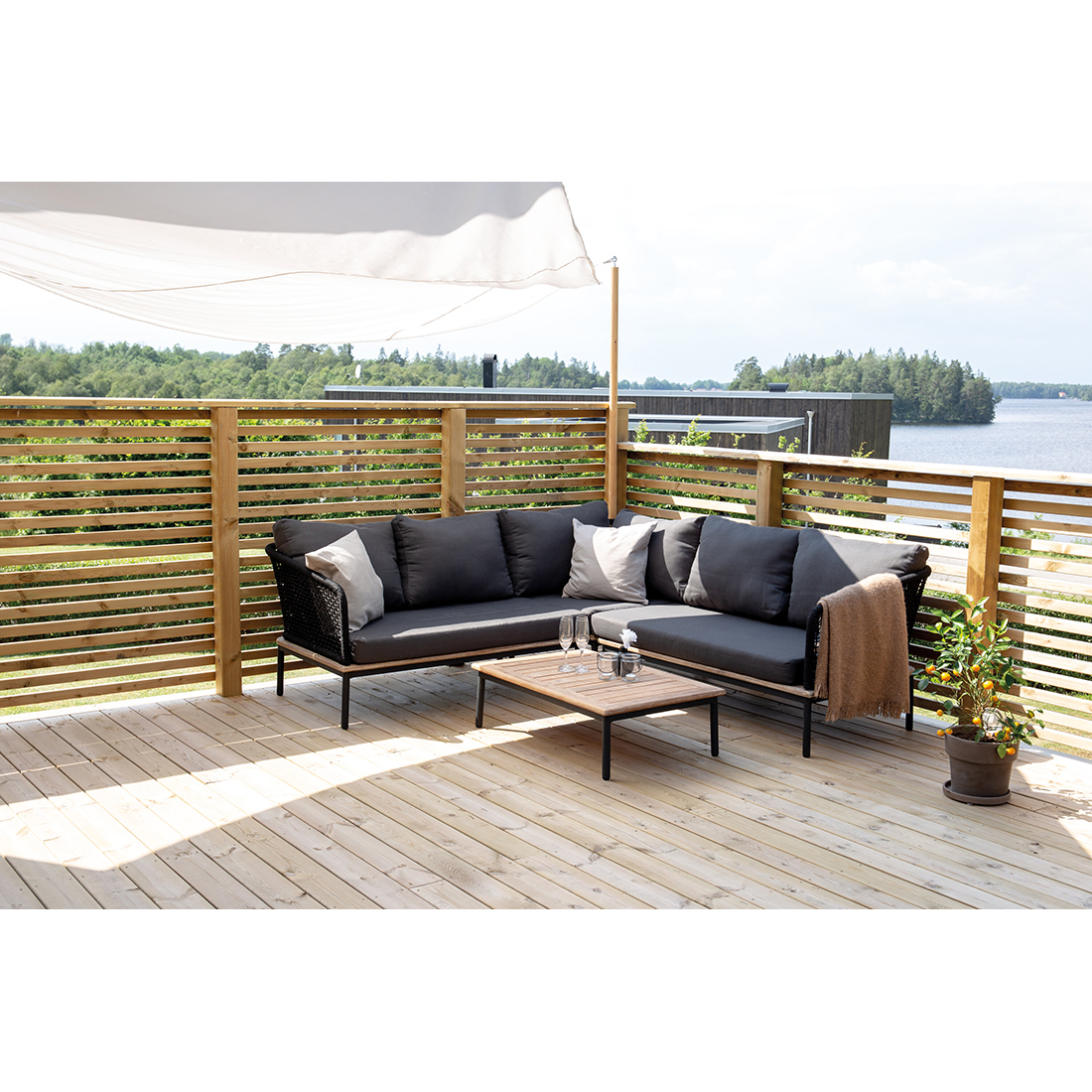 Hjørnesofa Venture Home Andorra Utendørs