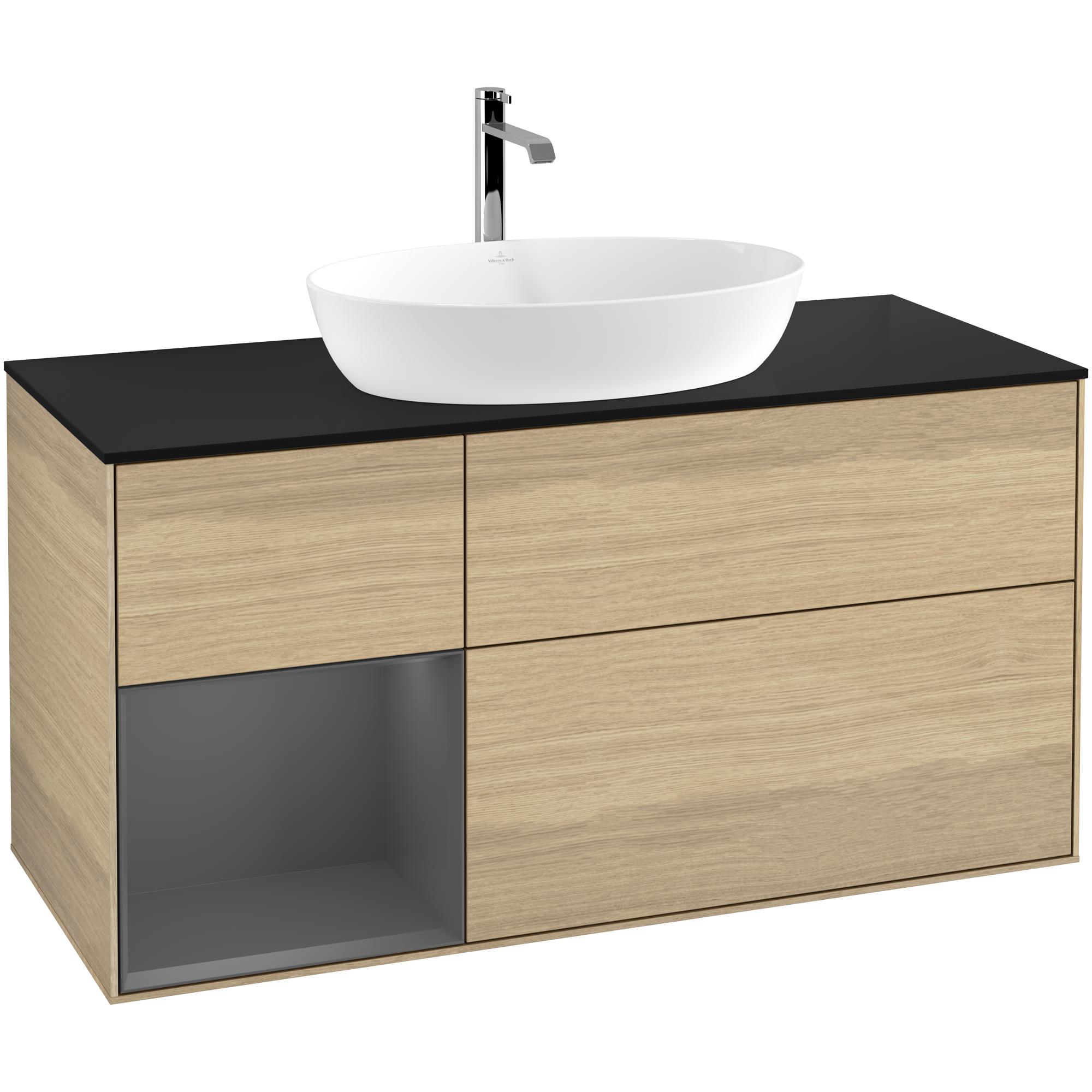 Tvättställsskåp Villeroy & Boch Finion med 3 Lådor Hylla och Bänkskiva för Fristående Tvättställ från Artis & Collaro