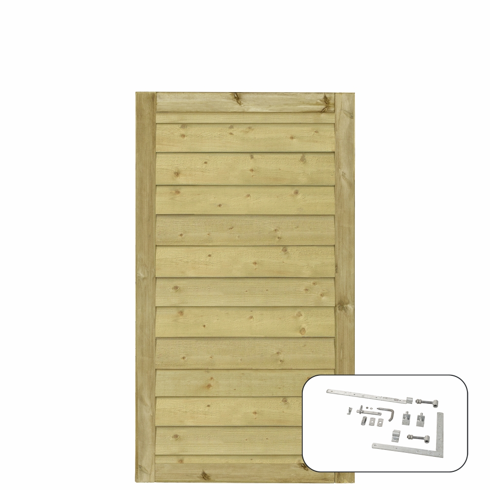 Enkelport PLUS Klink inkl. Beslag 100 x 163 cm