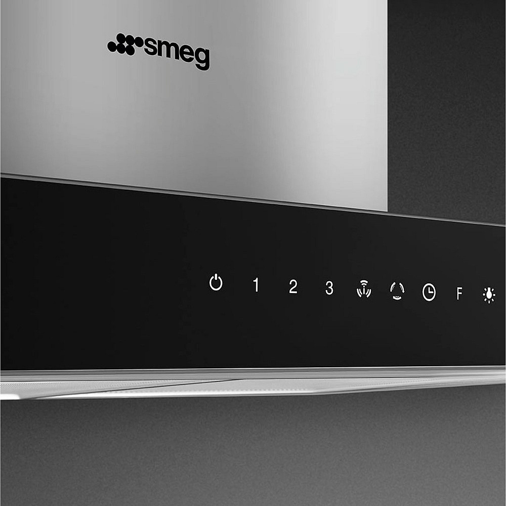 Vegghengt Kjøkkenvifte Smeg KBT9L4VN Rustfri Design med LED og Touchkontroll