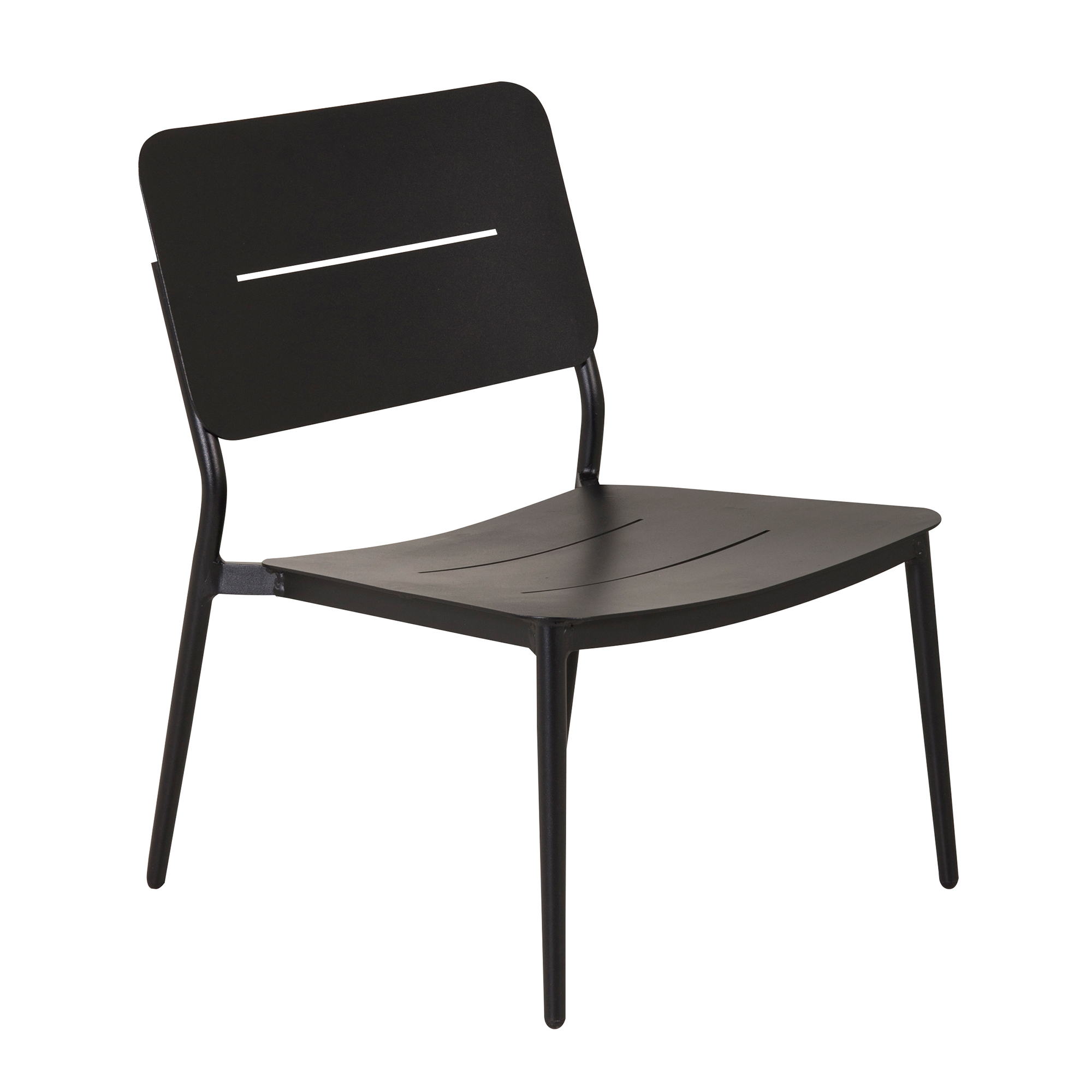 Lina lounge Chair - Black / Black Cushion Sort