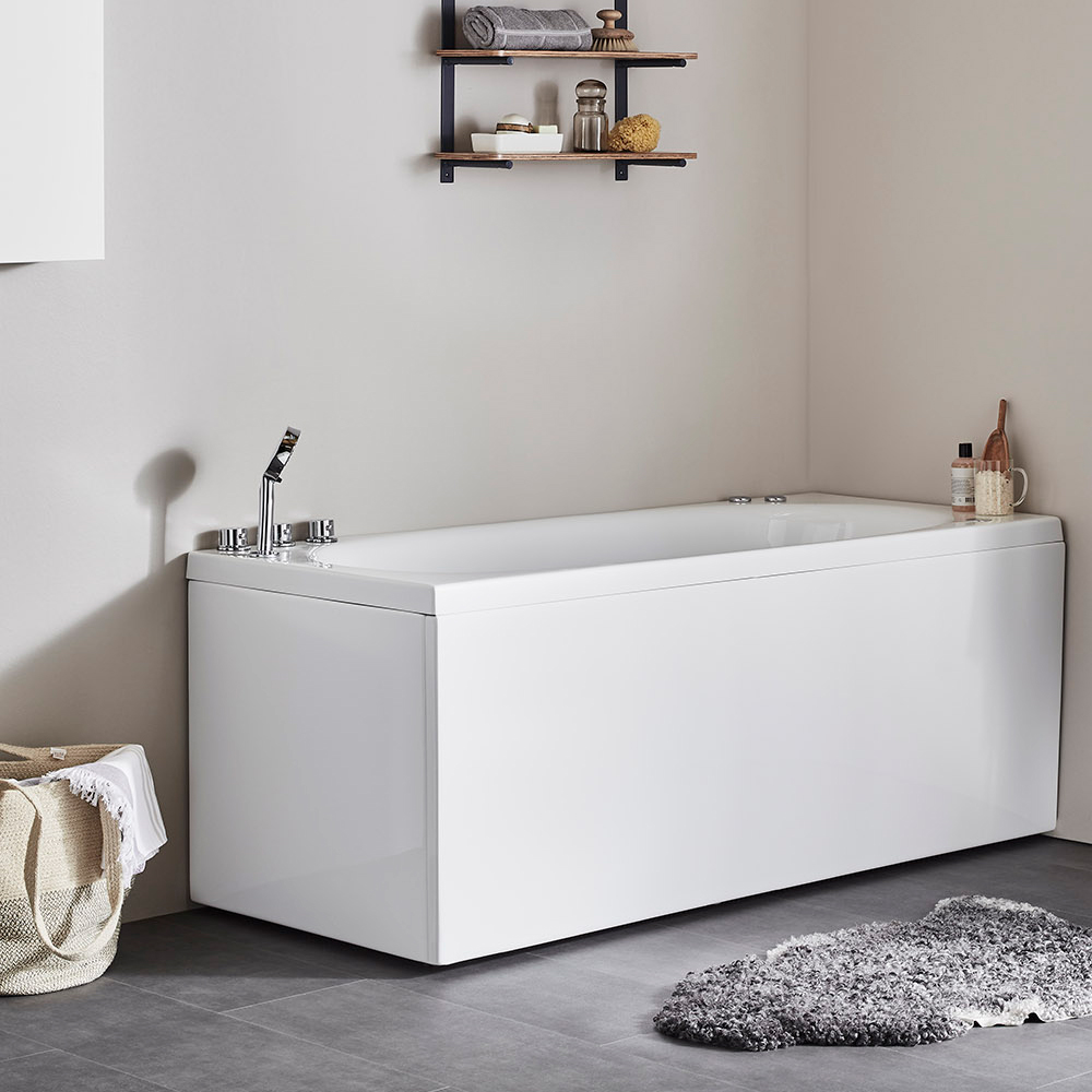 Bubbelbadkar Relounge 160 Left Silver + inkl. Blandare Left Silver
