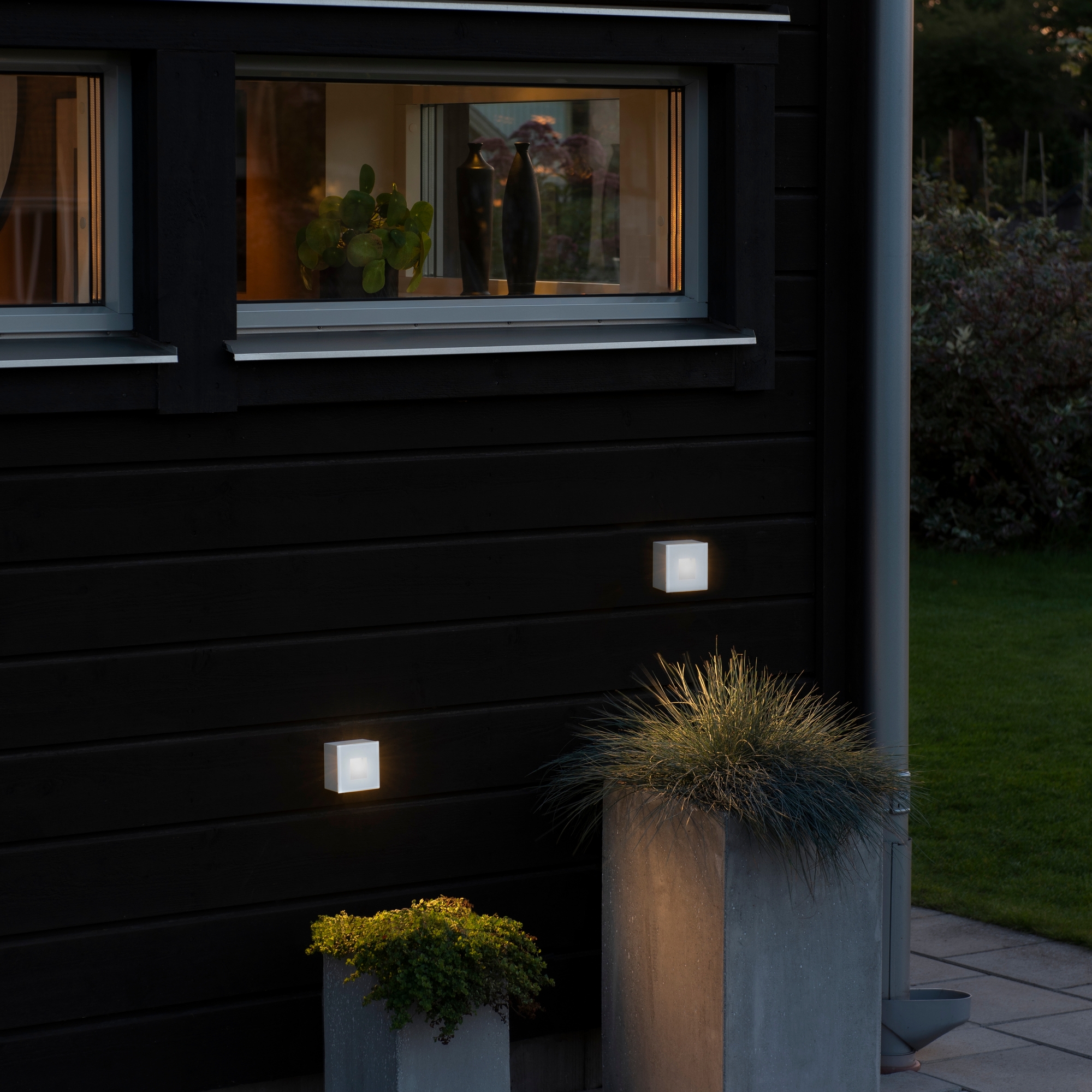 Vegglampe Gnosjö Konstsmide Chieri 1,5W LED Kvadrat