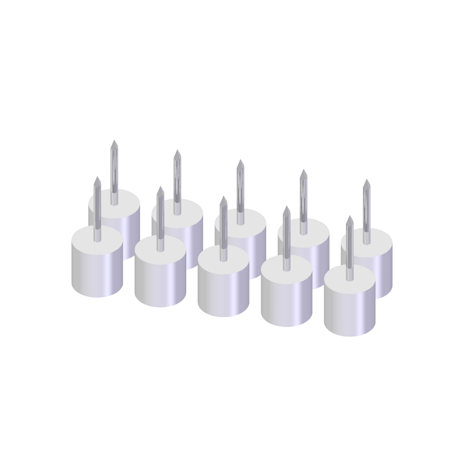 Hyllestift Lundbergs Wide 10-Pk Hvit