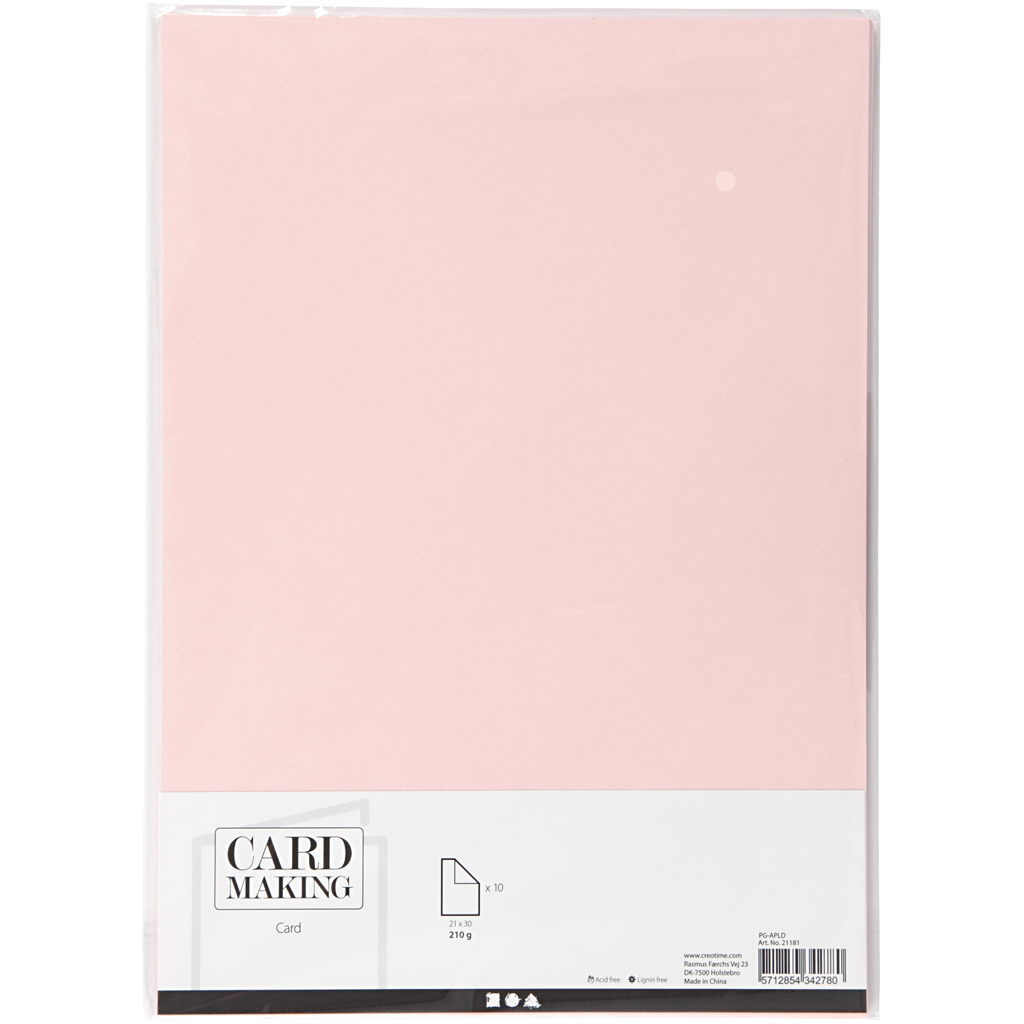 Farget Kartong Creativ Company A4 210x297 mm 10 stk 1 Pk