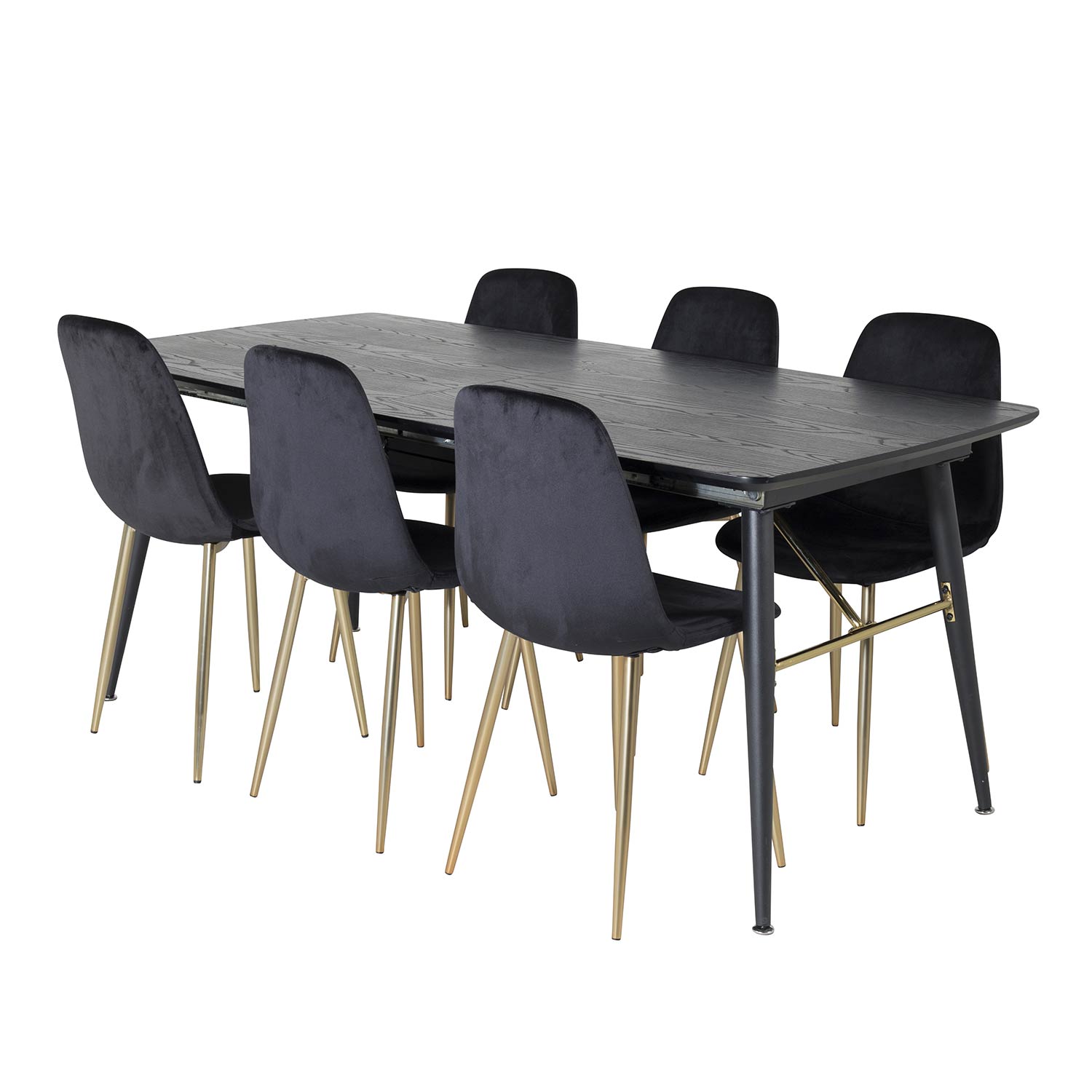 Spisegruppe Venture Home Gold med 6 Polar Stoler