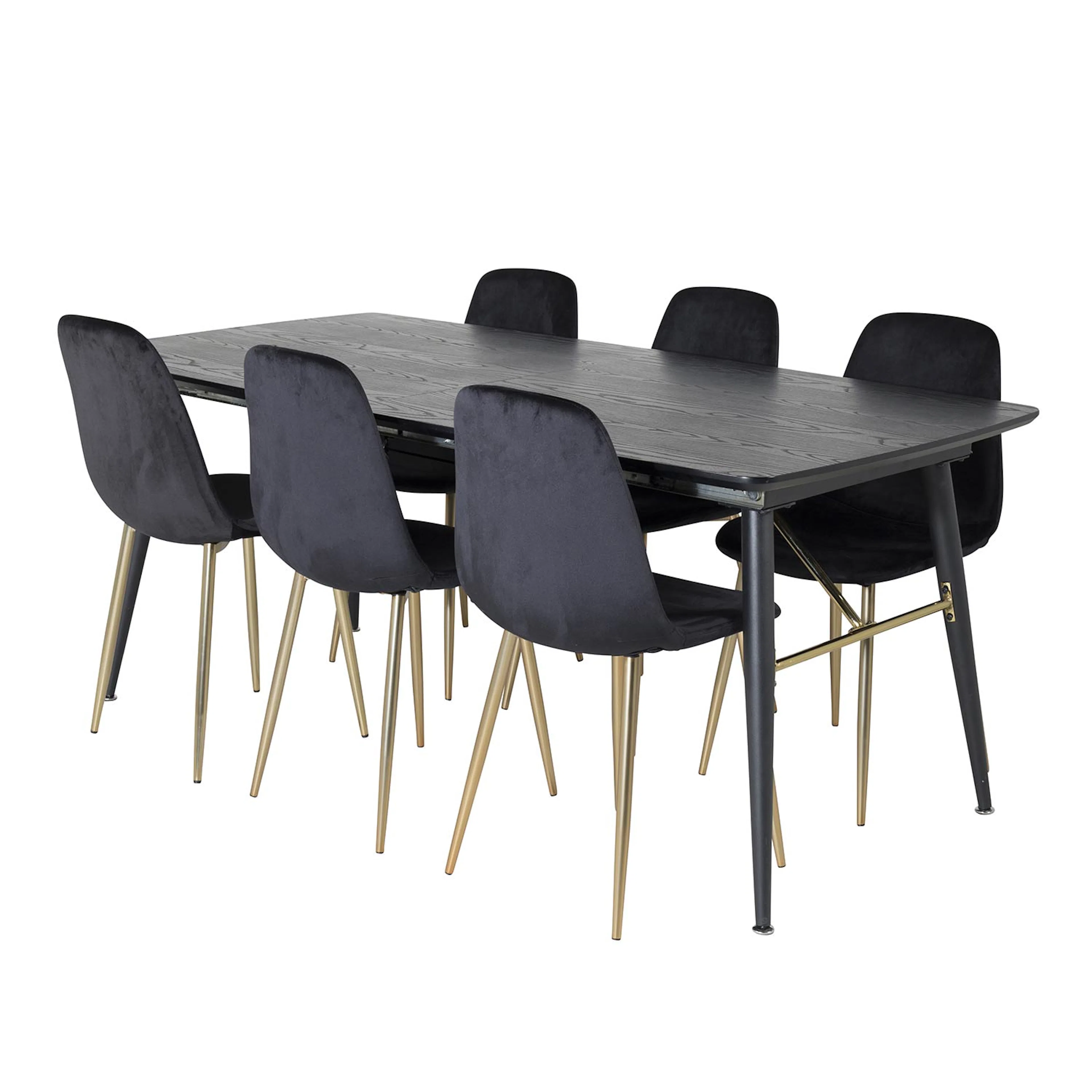 Spisegruppe Venture Home Gold med 6 Polar Stoler