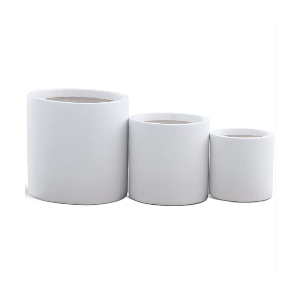 Krukke Lyfco Rund og Høy Hvit 3-pk