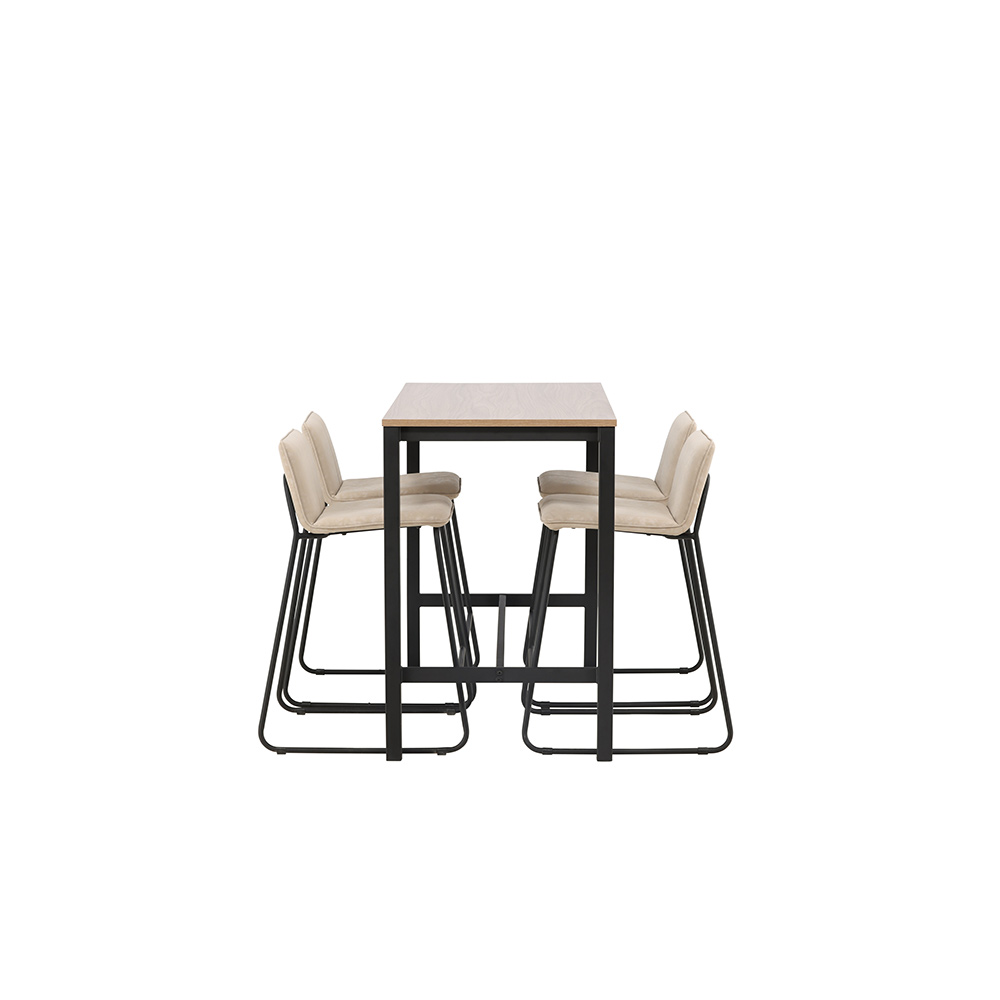 Spisegruppe Venture Home Camden med 4 Bisbee Stoler