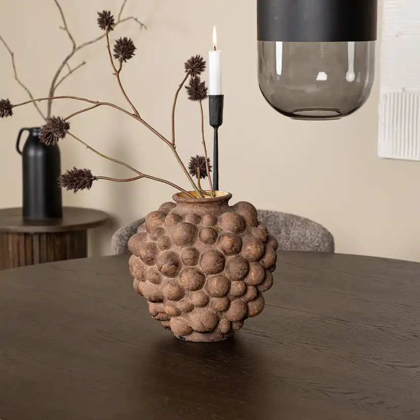 Spisegruppe Venture Home Stone Rund med 4 Modesto Stoler