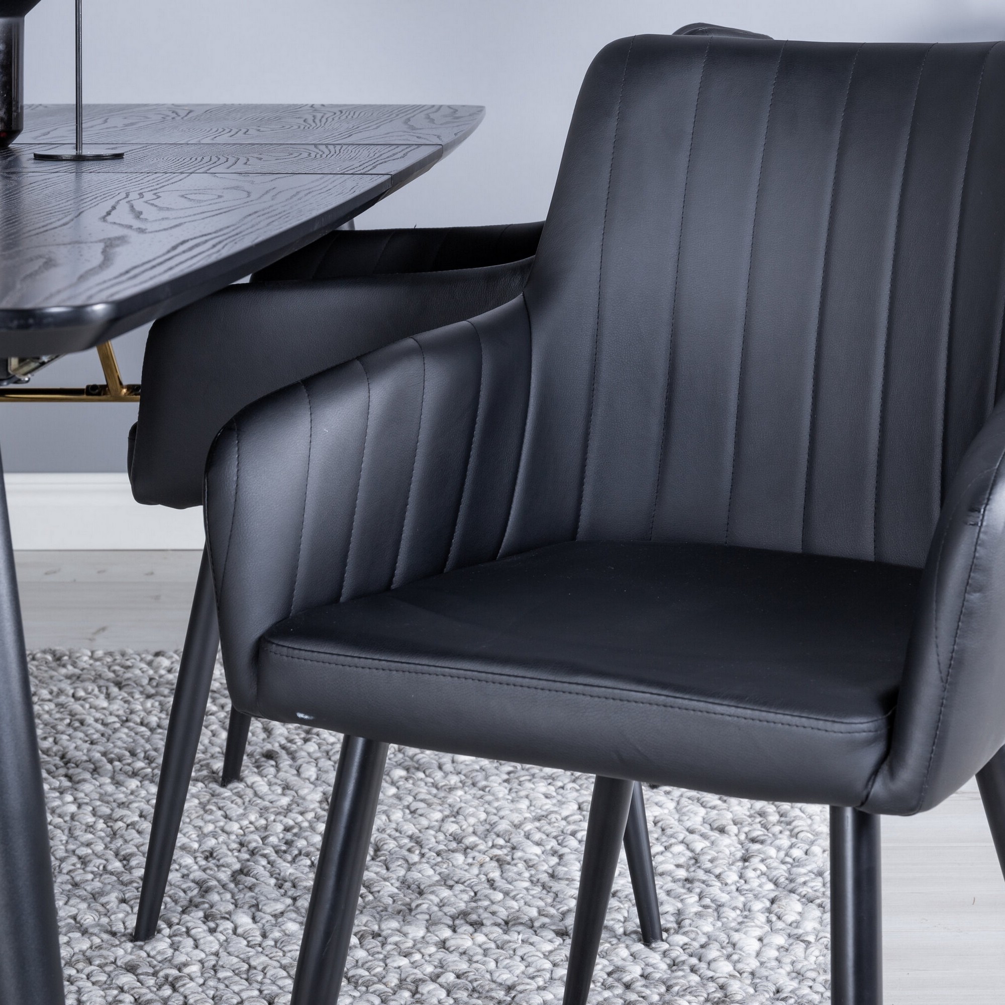 Spisegruppe Venture Home Gold med 4stk Comfort Stoler