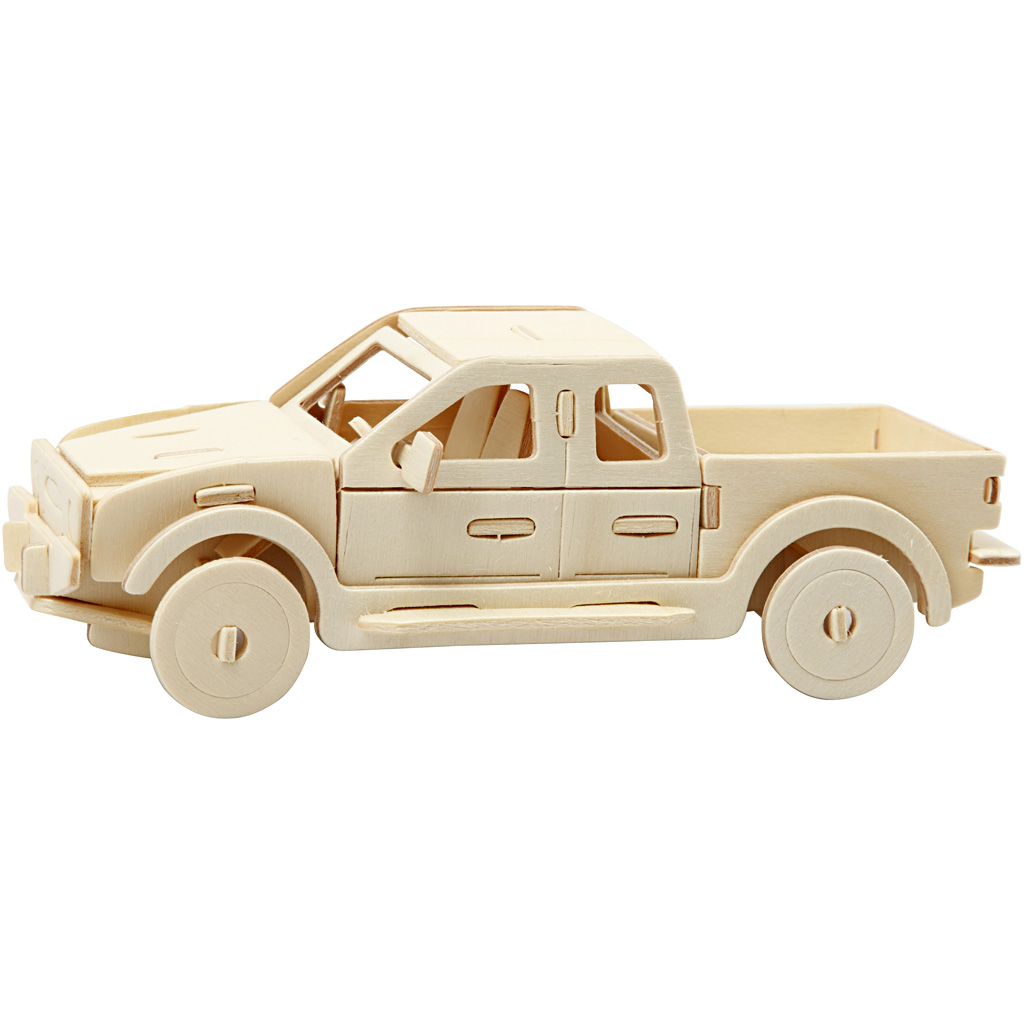 Konstruksjonsfigur Creativ Company 3D Pickup Str 19,5x8x12 cm 1 stk