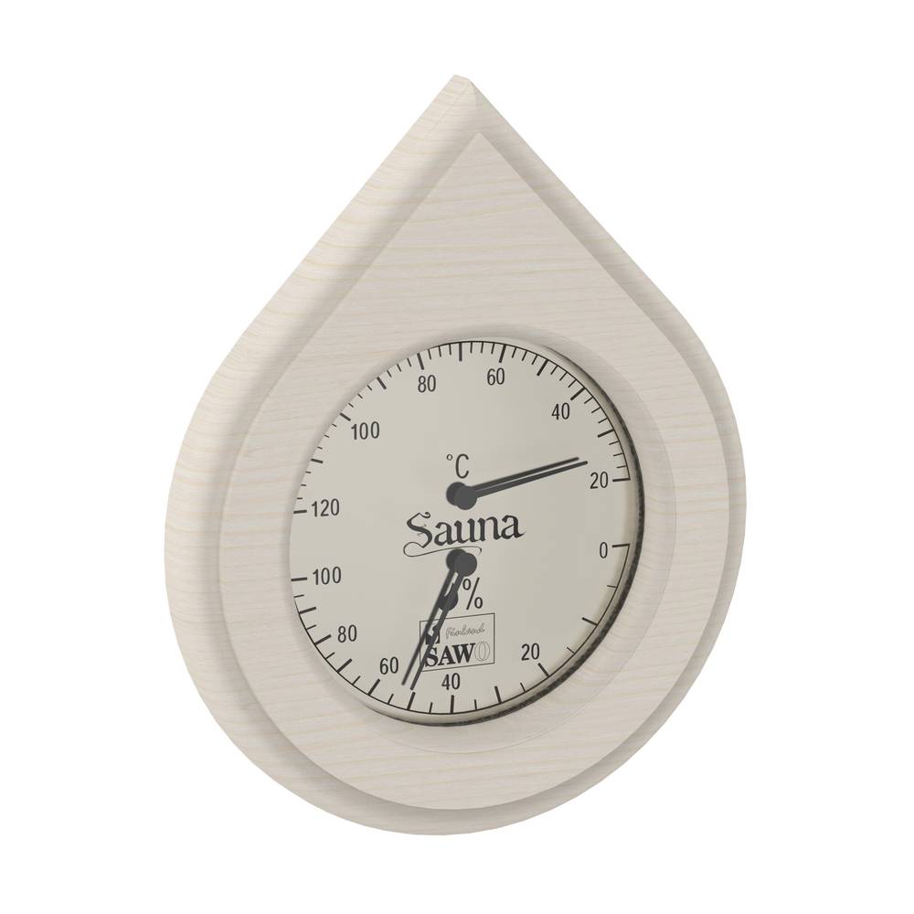 Badstu Thermo-Hygrometer SAWO Vanndråpe