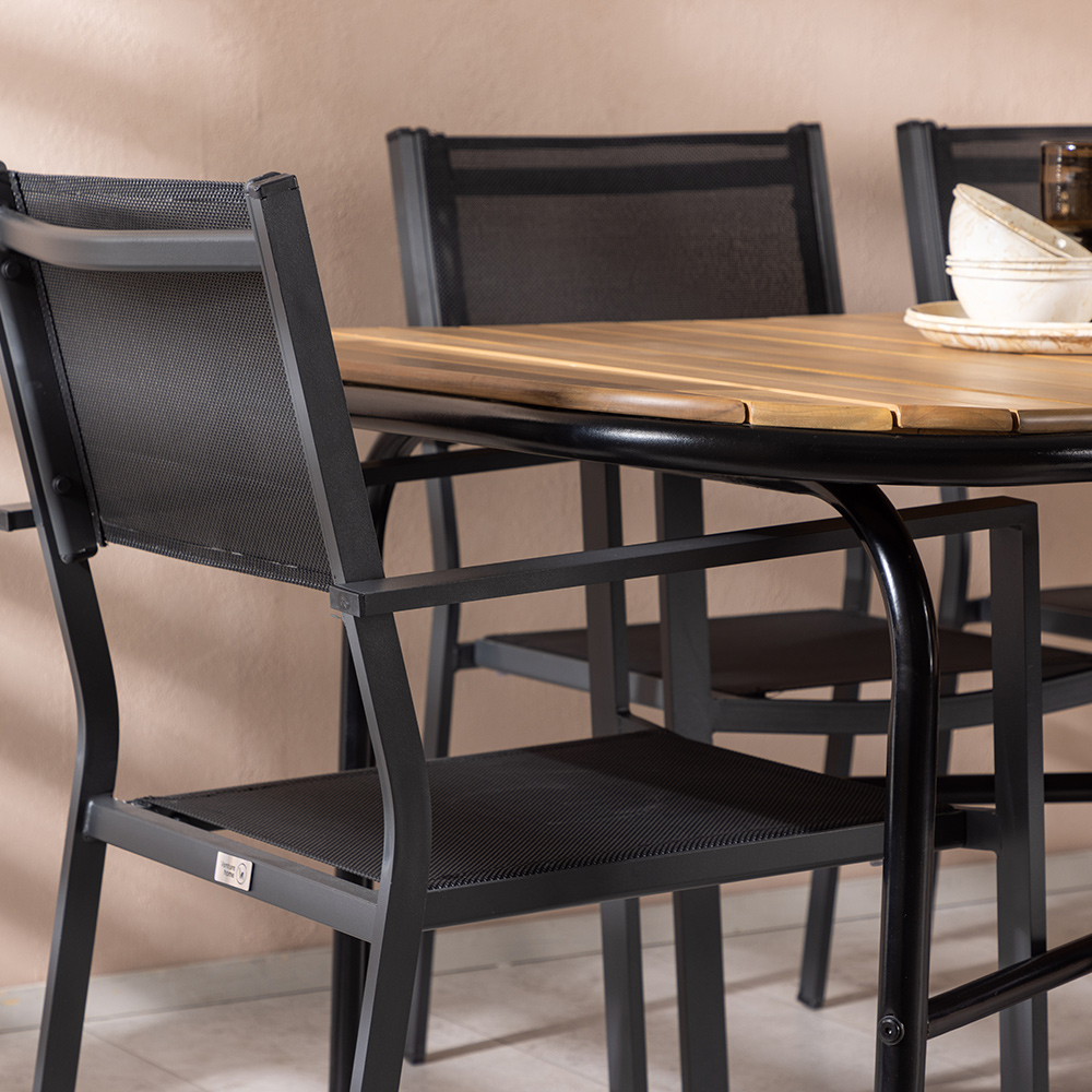 Spisegruppe Venture Home Holmbeck Bord med 6 Copacabana Stoler