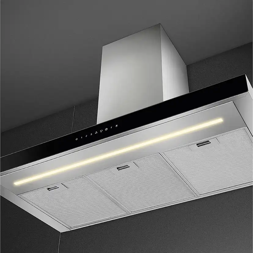 Vegghengt Kjøkkenvifte Smeg KBT9L4VN Rustfri Design med LED og Touchkontroll