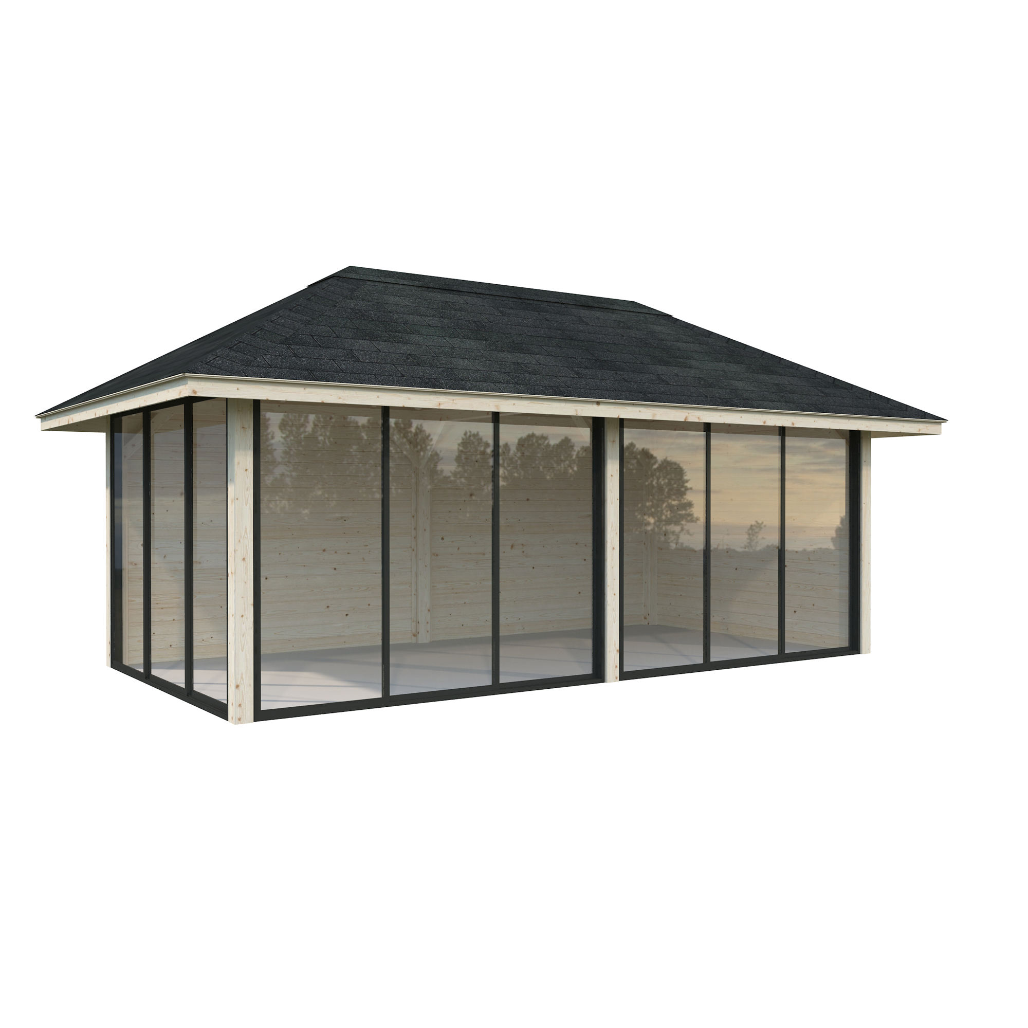 Hagestue Palmako Bianca 16,6 m2 Sett 202 Slide