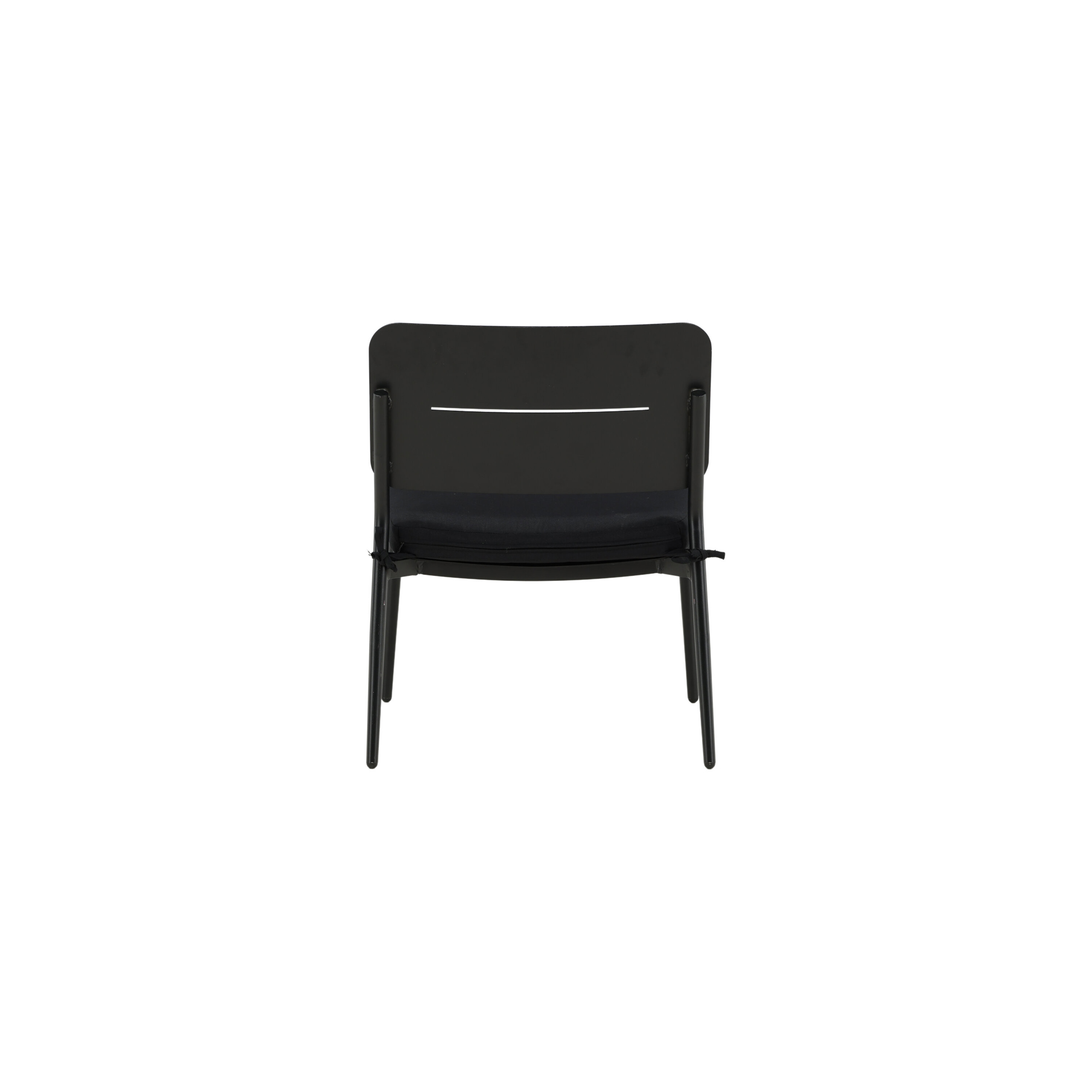 Lina lounge Chair - Black / Black Cushion Sort