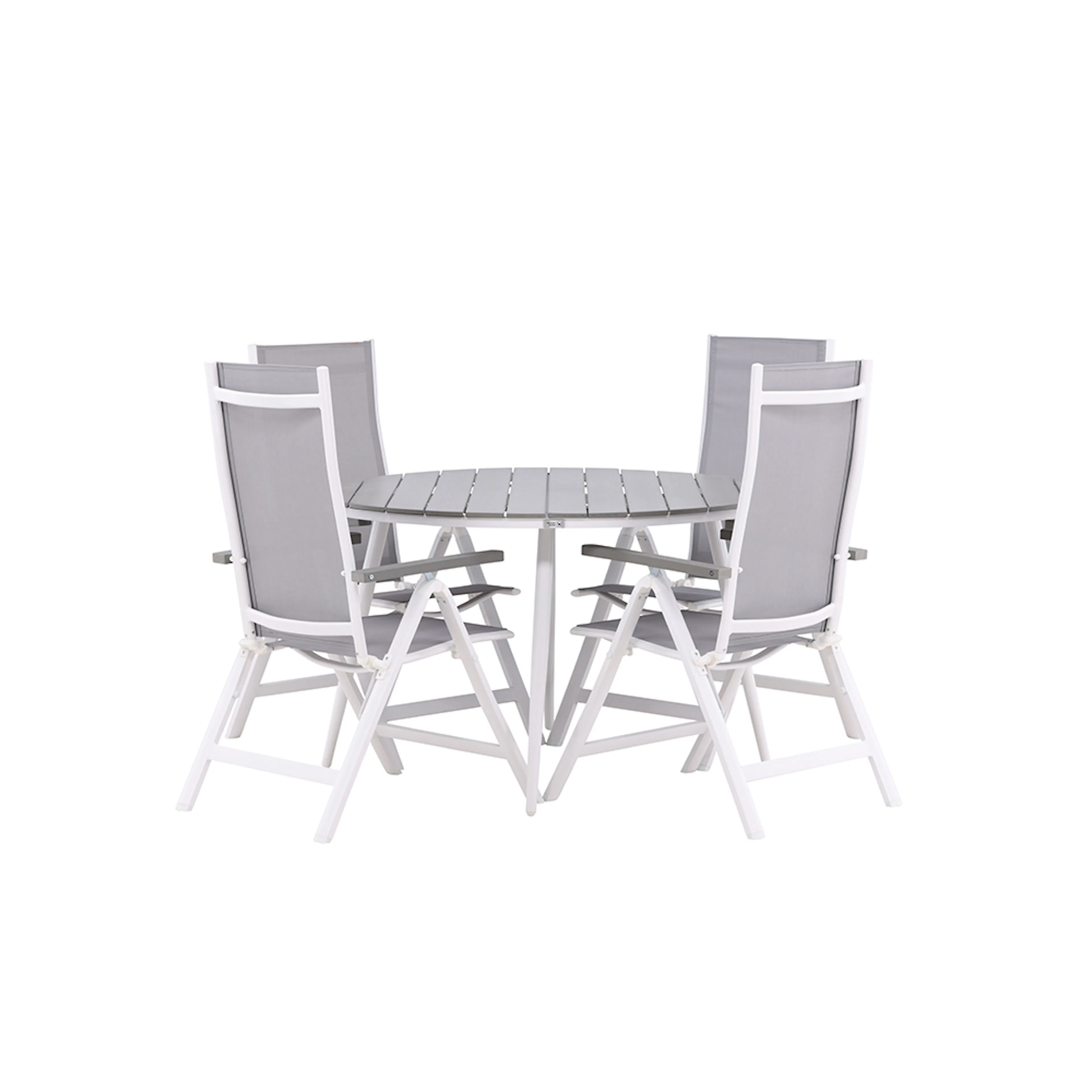 Spisegruppe Venture Home Break Ø120 cm med 4 Albany Stoler