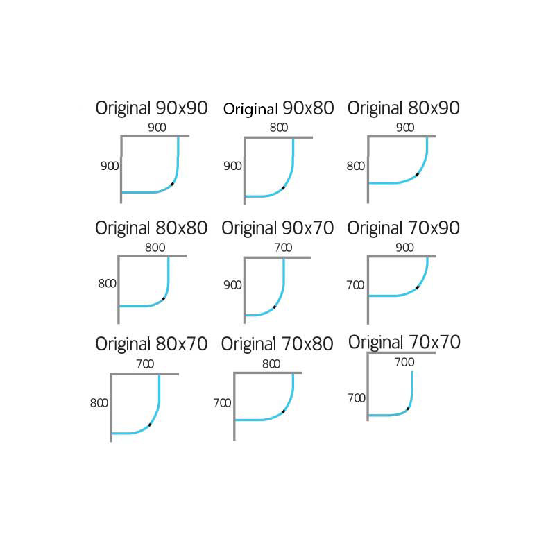 Duschhörn Hafa Original Round Klarglas