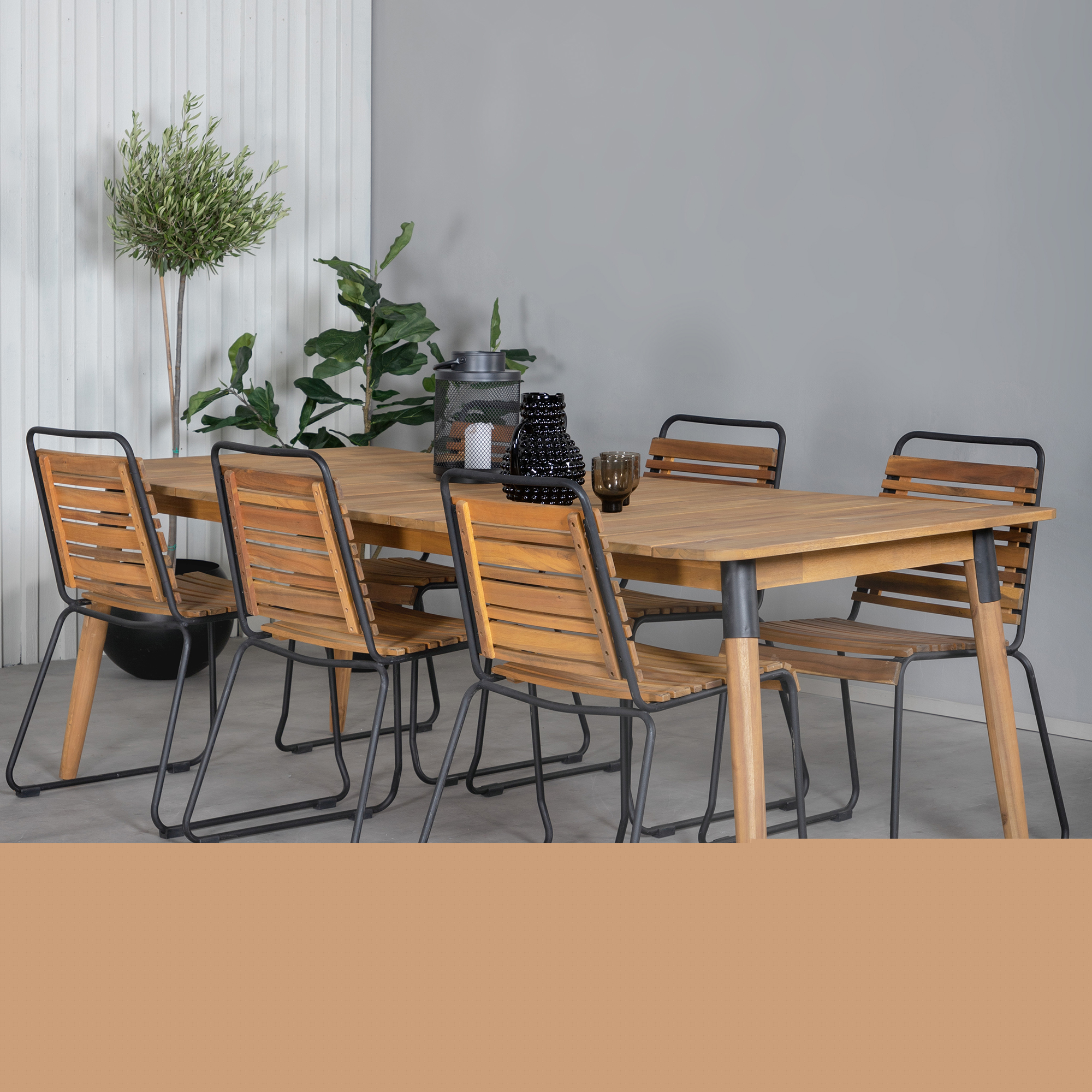 Spisegruppe Venture Home Julle med 6 Boy Spisestoler