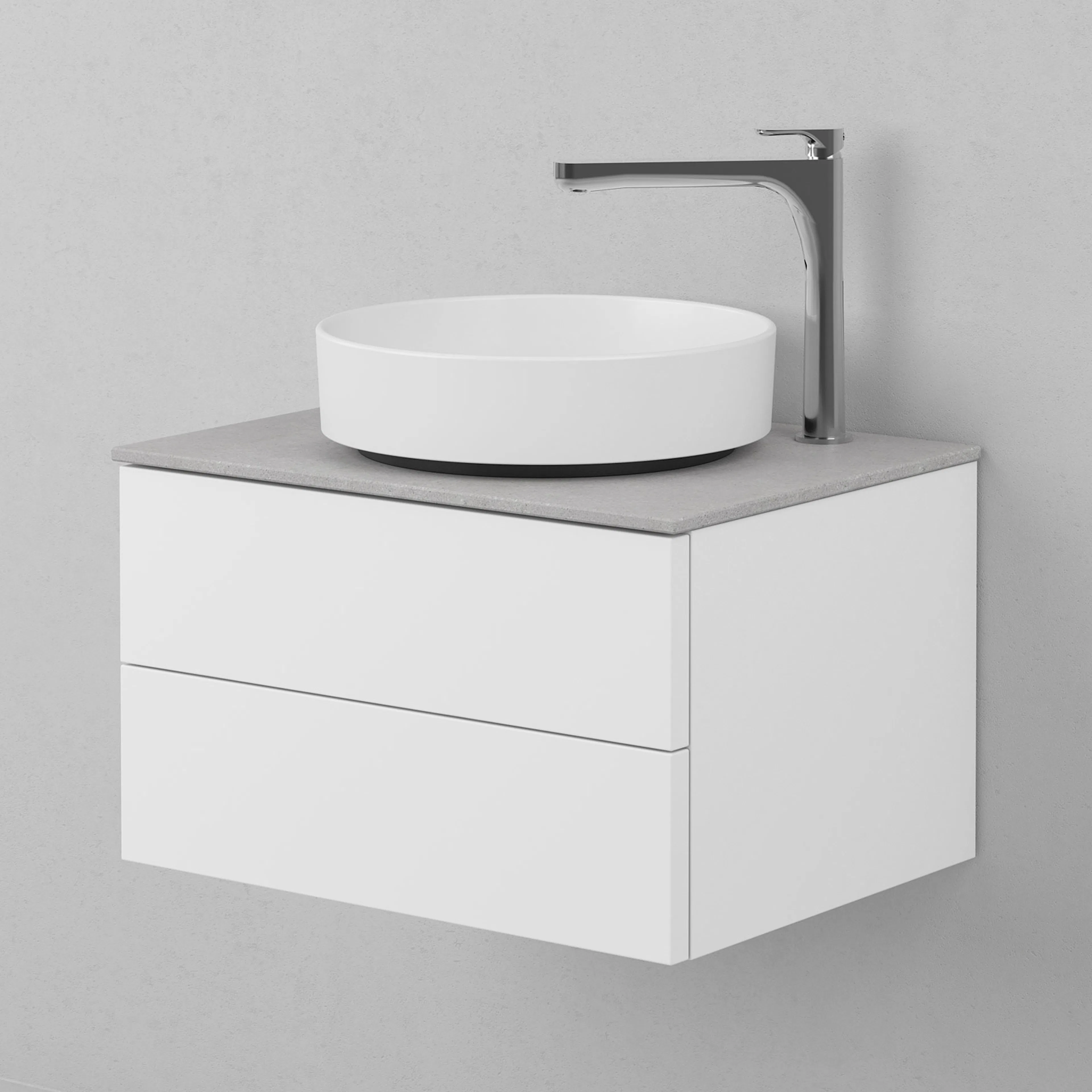 Tvättställsskåp INR Air Solid med 2 Lådor
