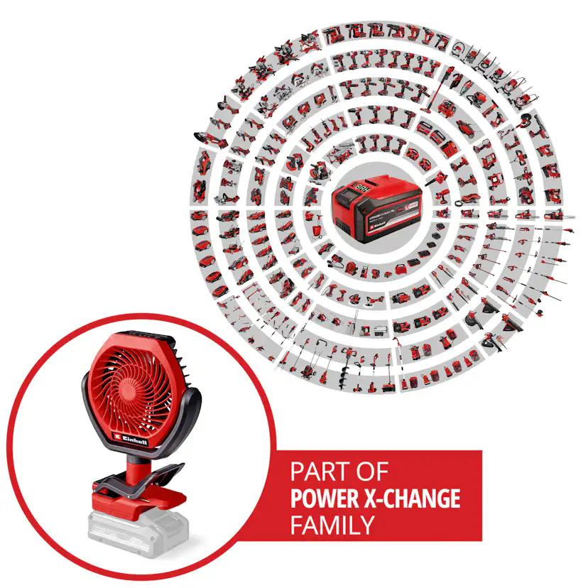 Vifte Einhell GC-CF 18/110 Li-Solo Trådløs uten Batteri