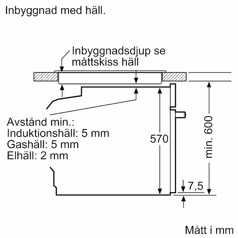 Innbyggingsovn Siemens HB571ABS3