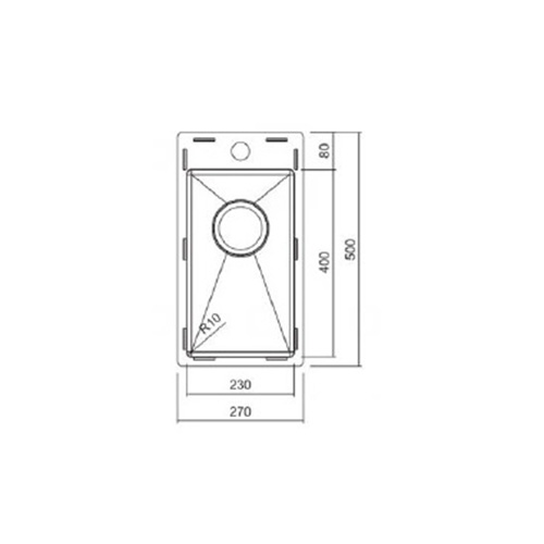 Kjøkkenvask Nordic Tech Radius 230 BX
