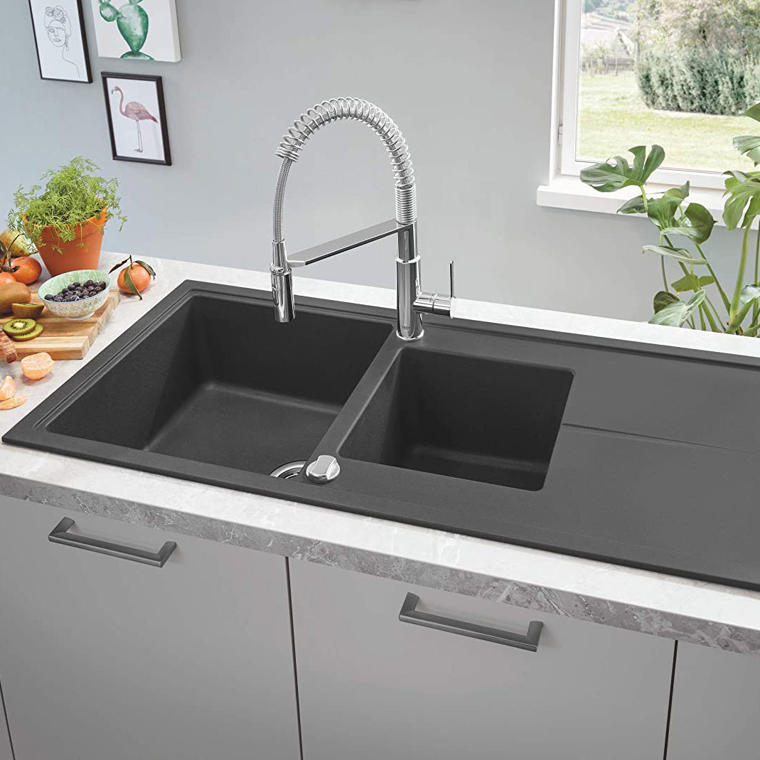 Köksblandare Grohe Get 30361 Engreppsblandare med Svängbar Pip & SpeedClean