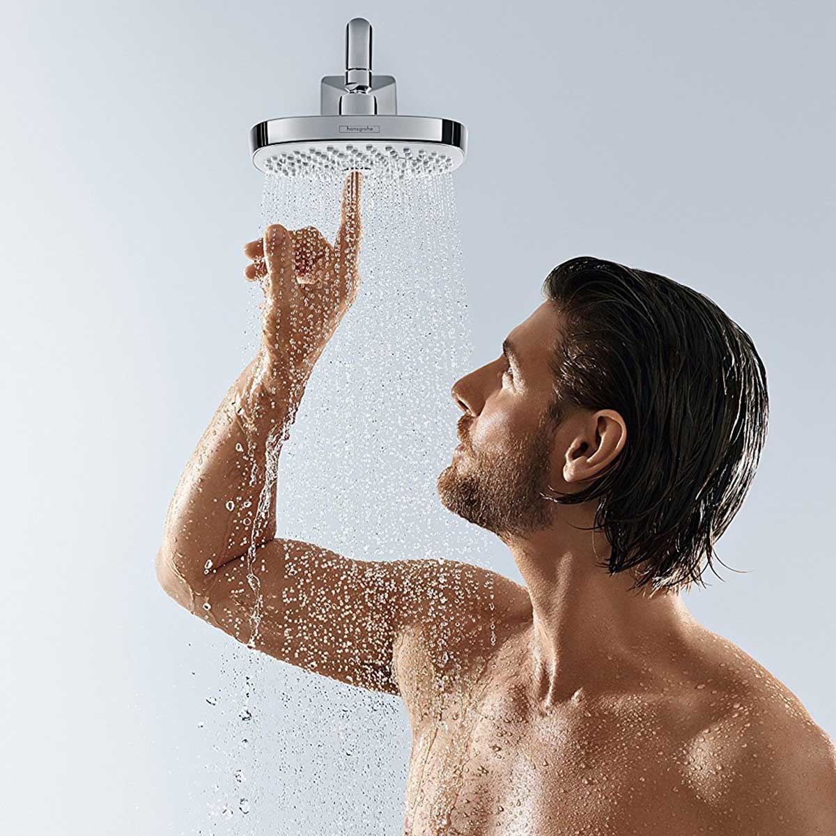 Taksil Hansgrohe Croma Select E 180 2jet Krom Krom, Uten EcoSmart