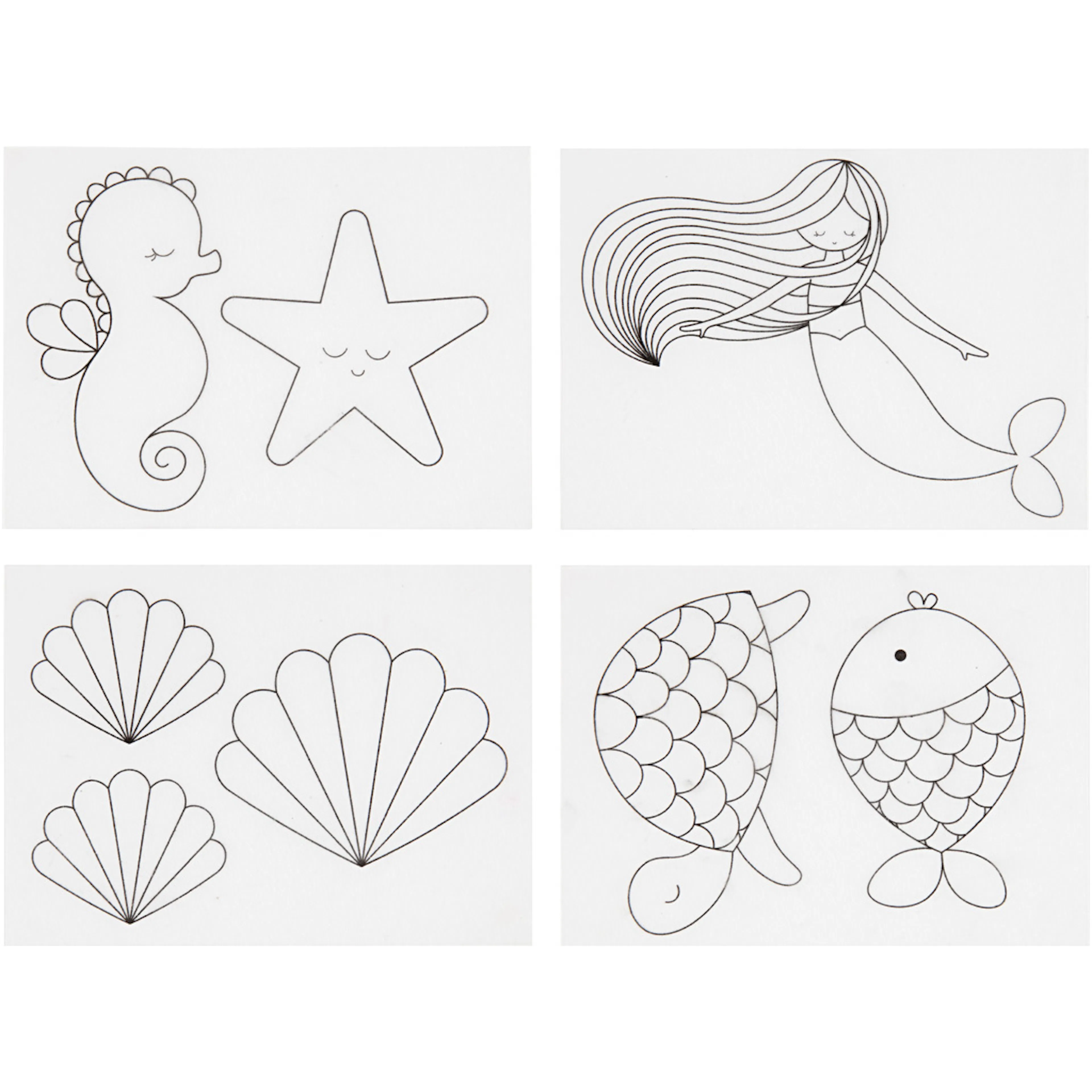 Krympeplast Creativ Company Havfrue 10,5x14,5 cm 4 ark/1 Pk