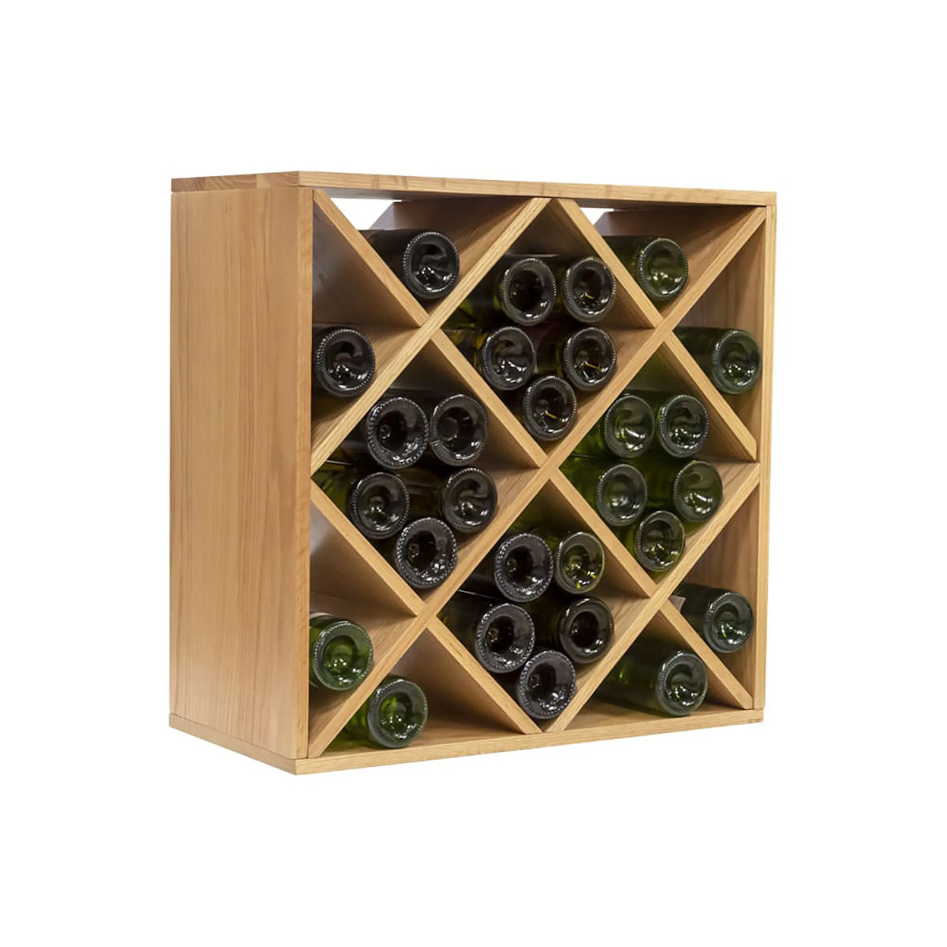 Vinstativ mQuvée Eik 28 Flasker 60x60x30 cm