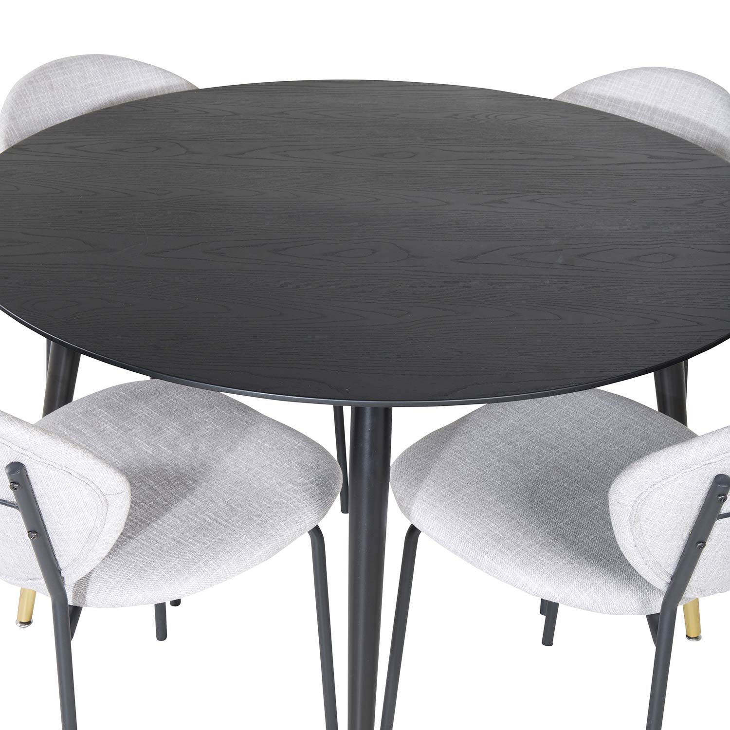 Spisegruppe Venture Home Disa Rund med 4 Valor Stoler