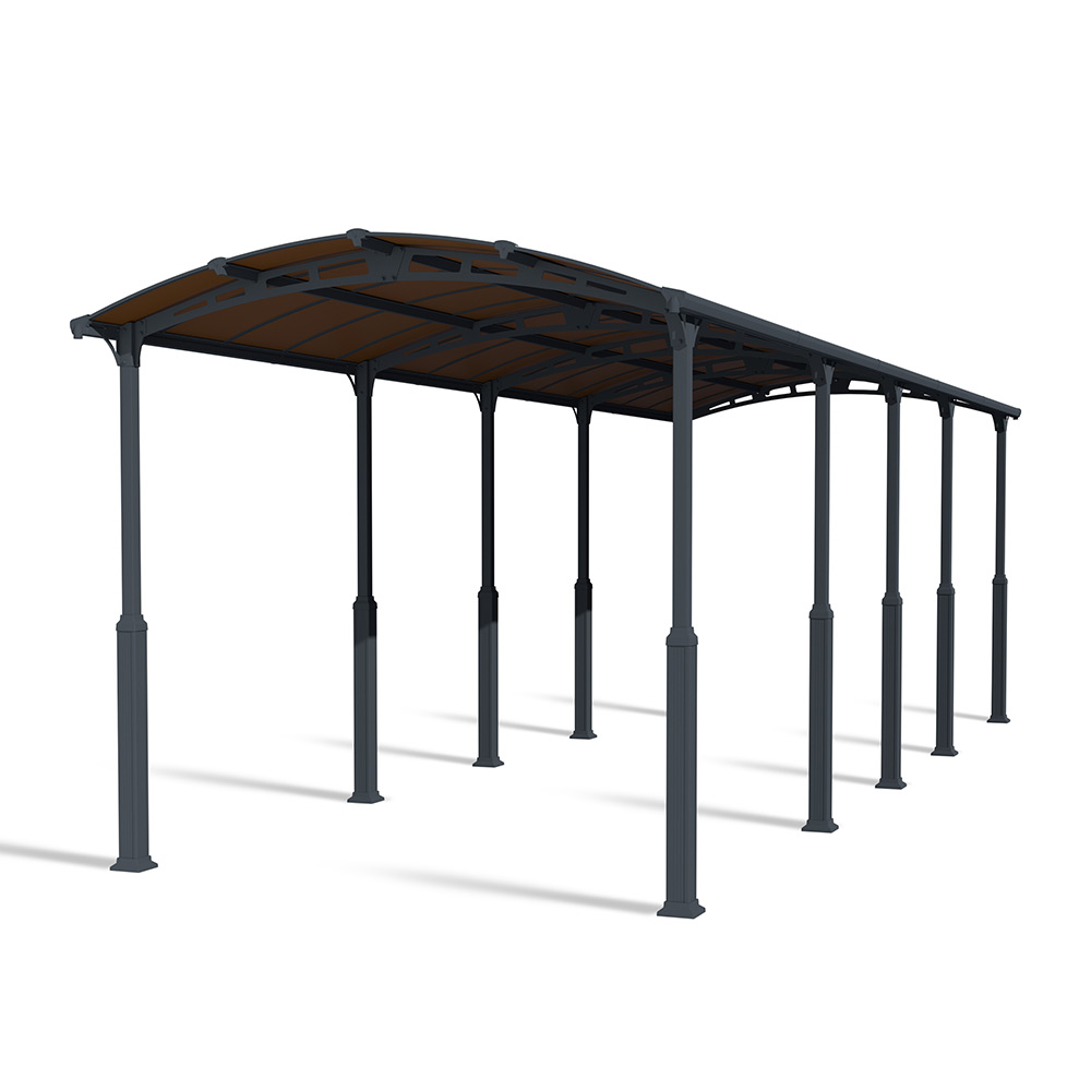 Carport Canopia av Palram Alpine i metall for bobiler 3,6x11 m