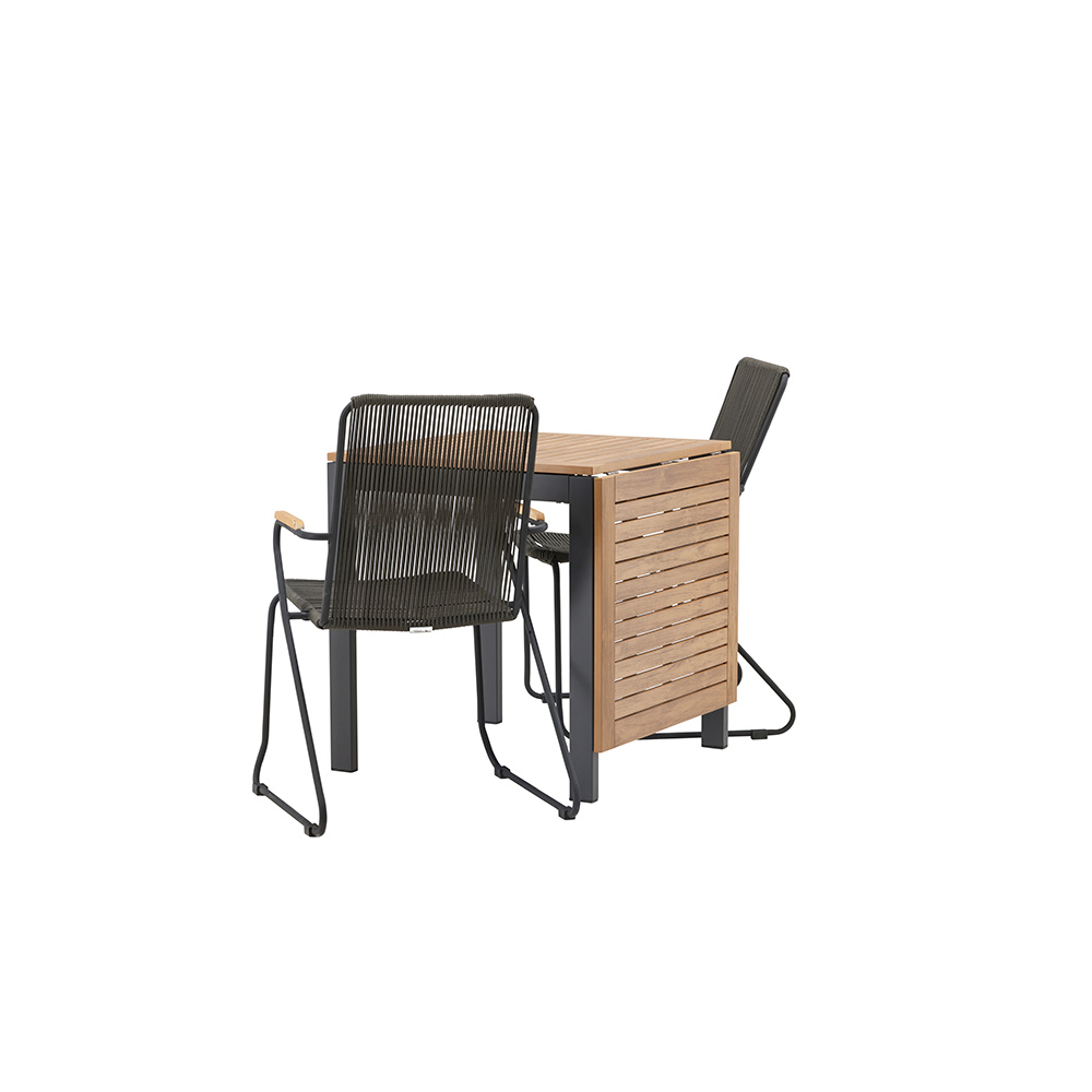 Cafégruppe Venture Home Diego Bord med 2 Bois Stoler