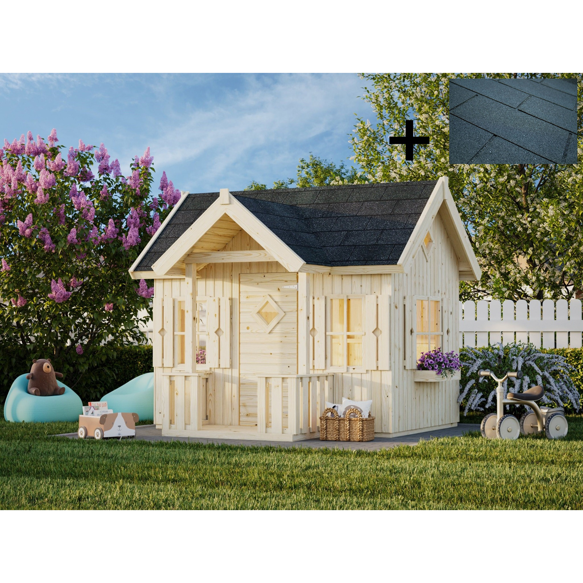Lekehus Palmako Jennie 3,7 med Takshingel