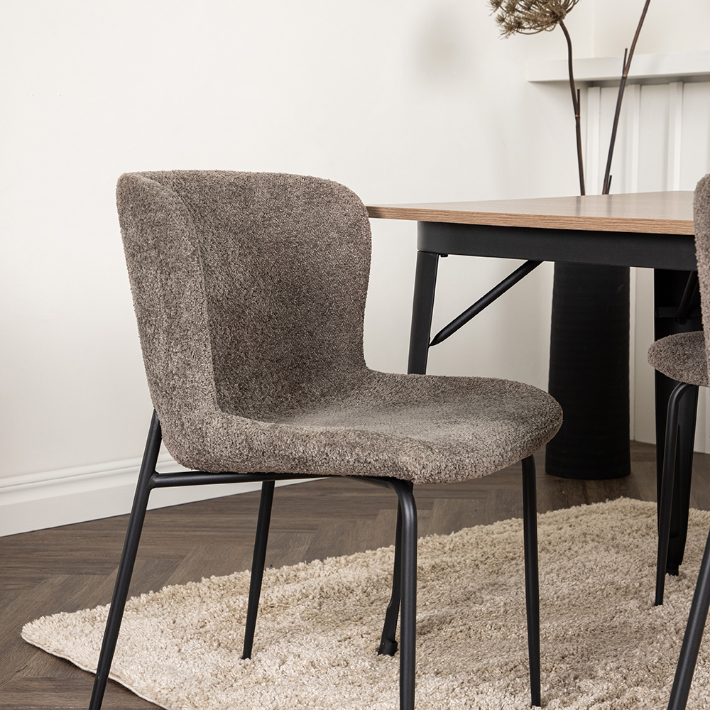Spisegruppe Venture Home Tempe med 4 Modesto Stoler